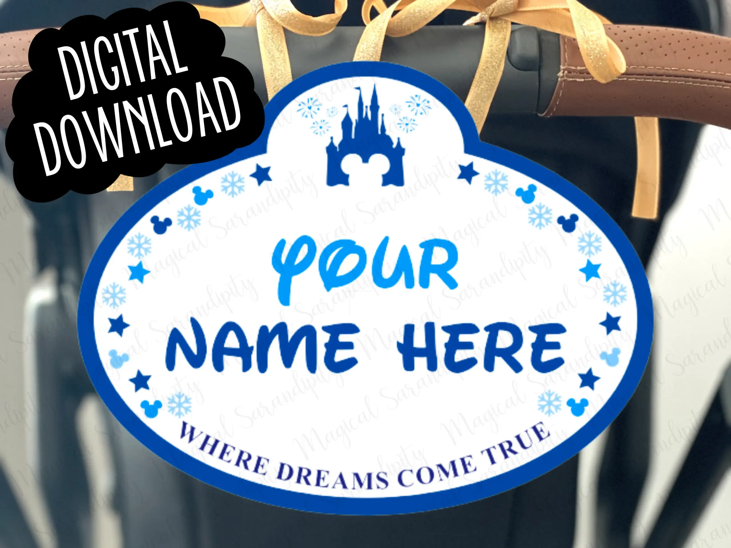 Disney Stroller Tag Digital Download Disney Stroller Tag Digital Download