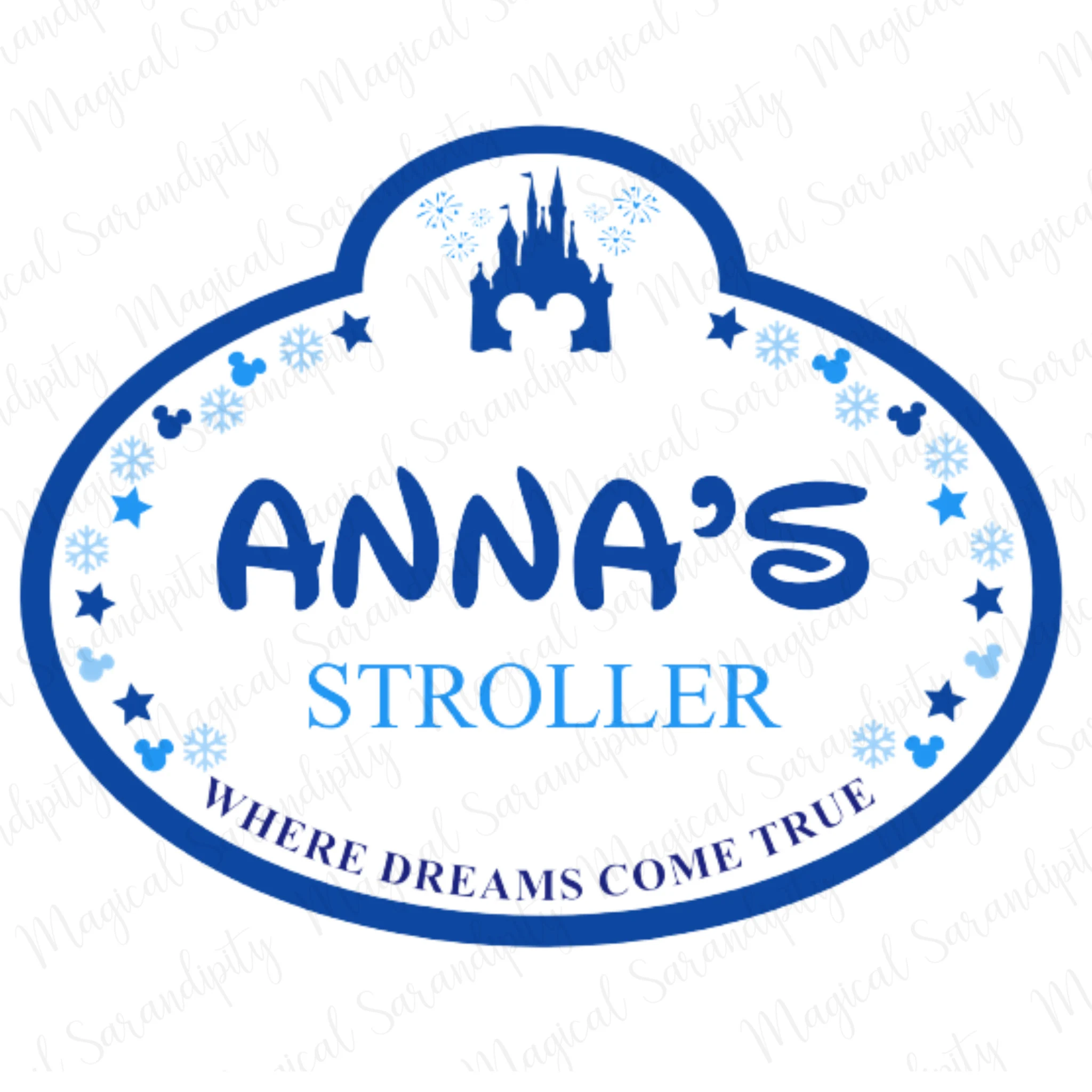 Disney Stroller Tag Digital Download Disney Stroller Tag Digital Download