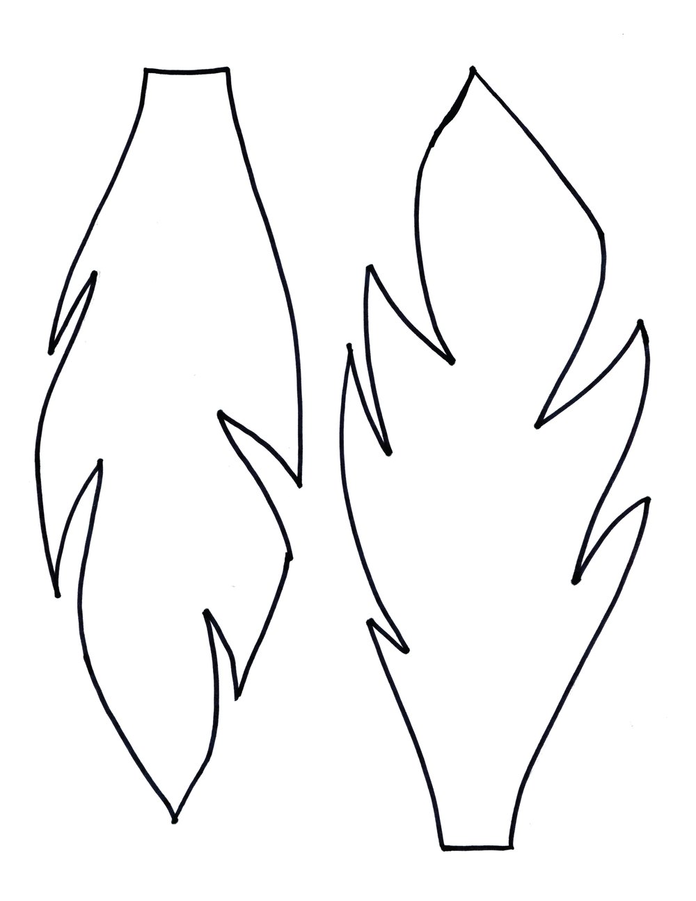 large feather template large feather template