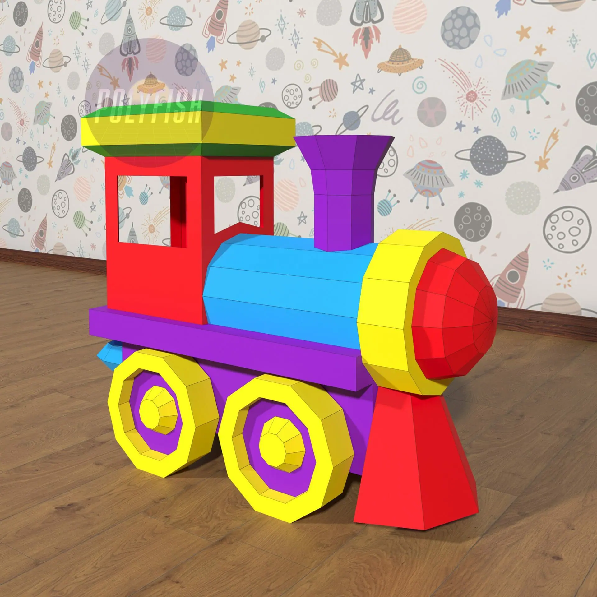 Diy Toy Train 3d Model Template Papercraft Pdf Diy Toy Train 3d Model Template Papercraft Pdf