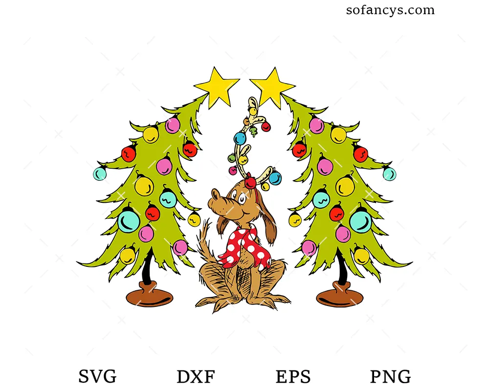 Dog Max Whoville Tree Svg Dog Max Whoville Tree Svg