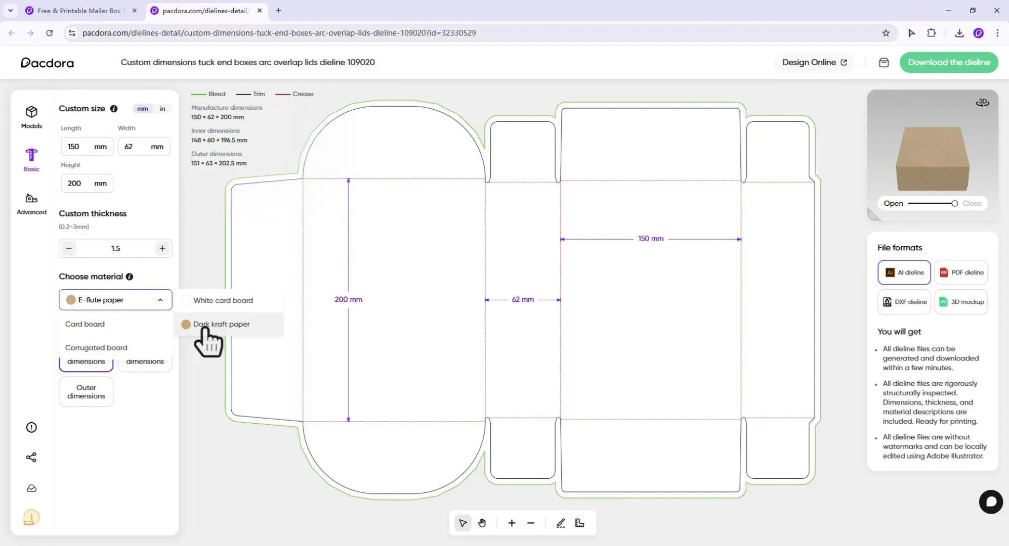 Donut Box Template