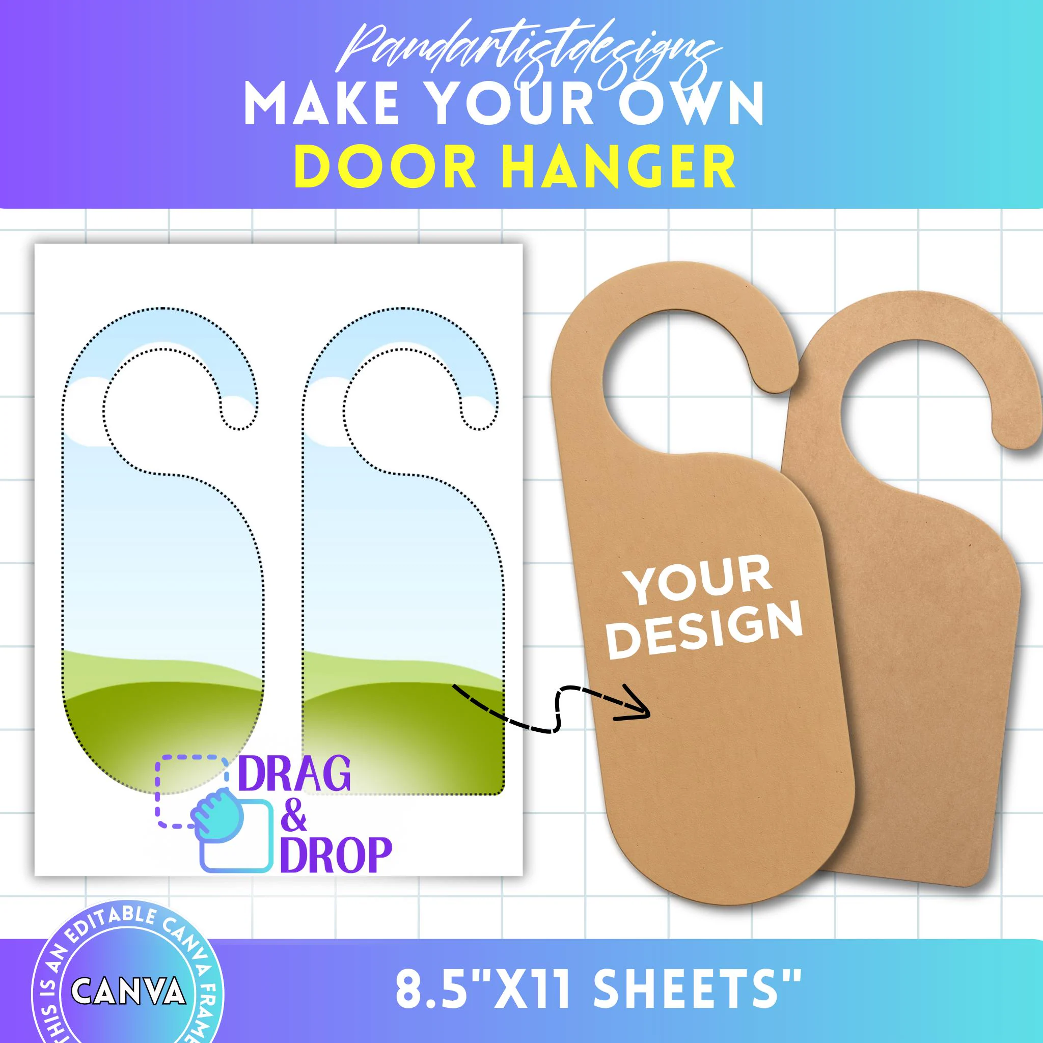free printable doorknob hanger template free printable doorknob hanger template