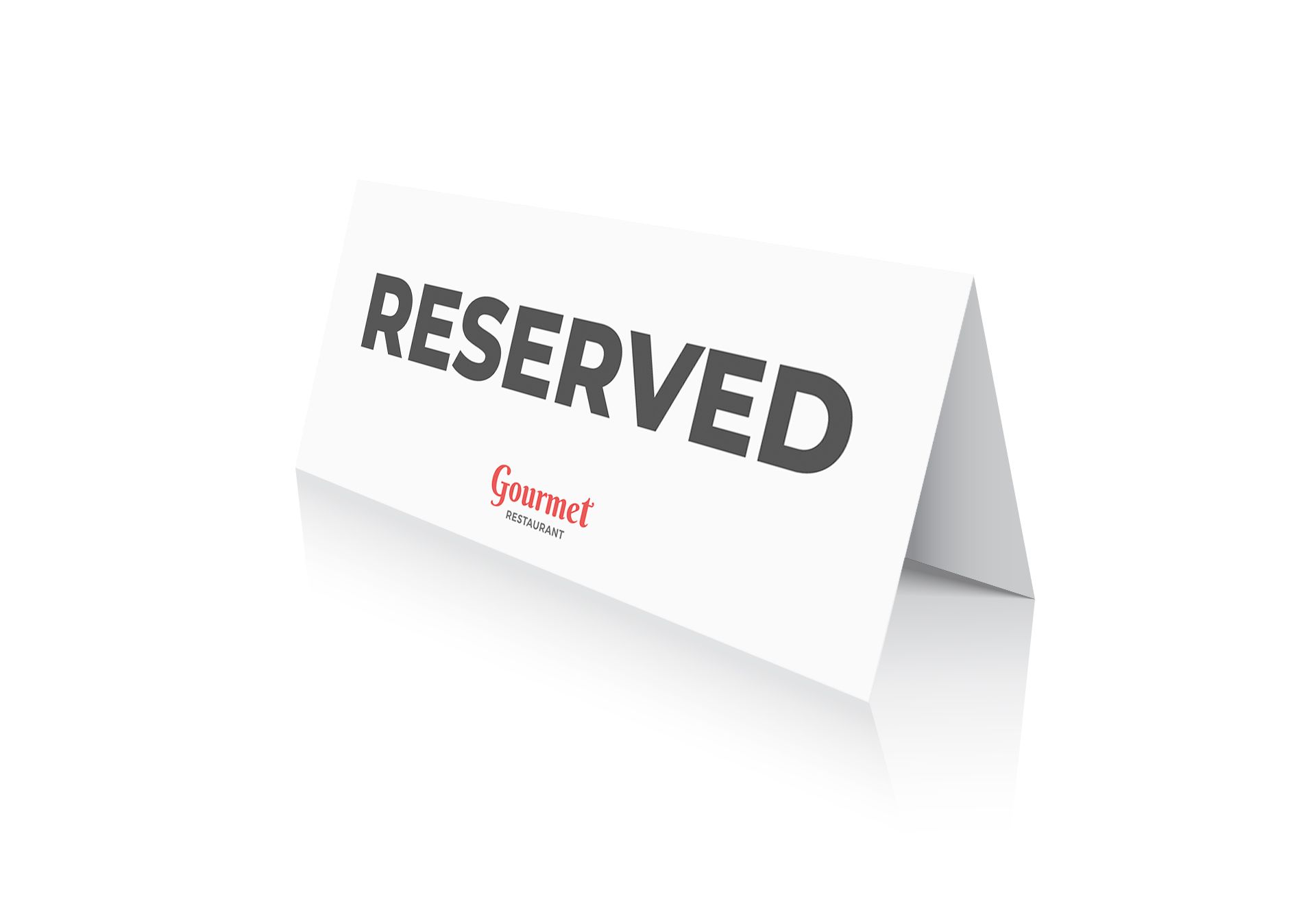 Double Sided Reserved Sign Double Sided Reserved Sign