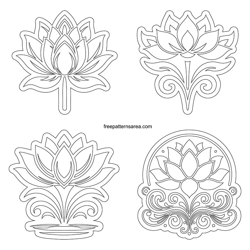 free printable flower template pattern
