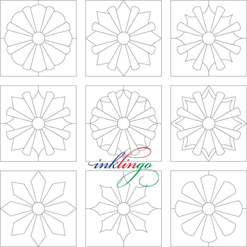 Dresden Plate Applique Quilt Templates