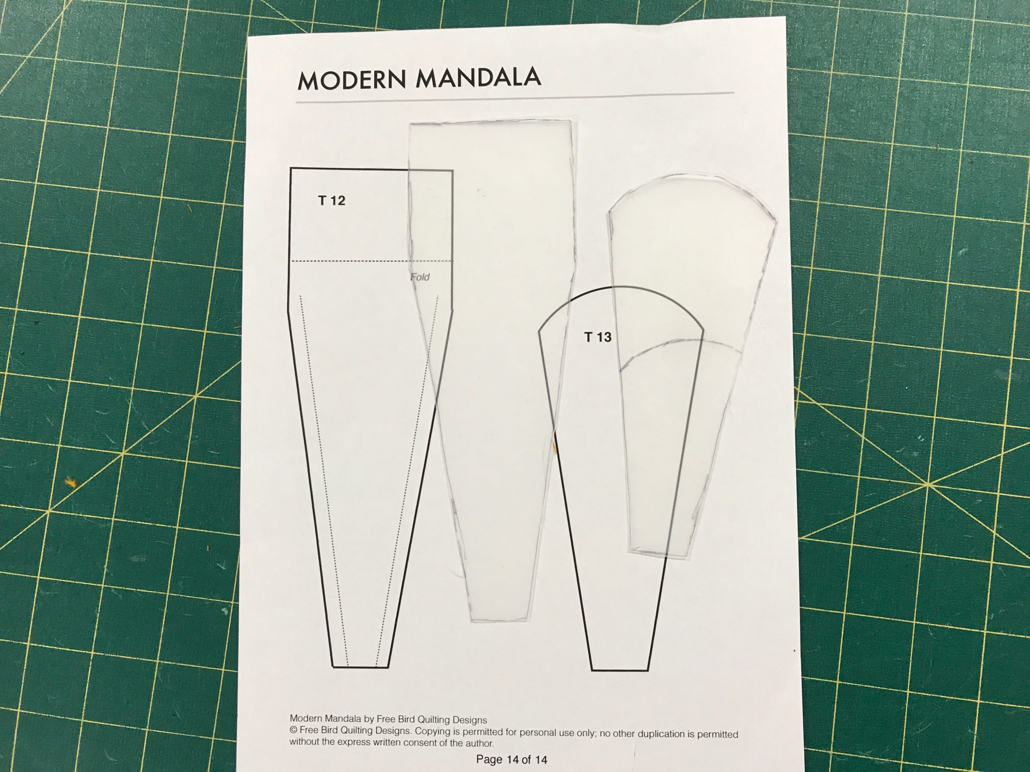 Dresden Plate Curved Tipped