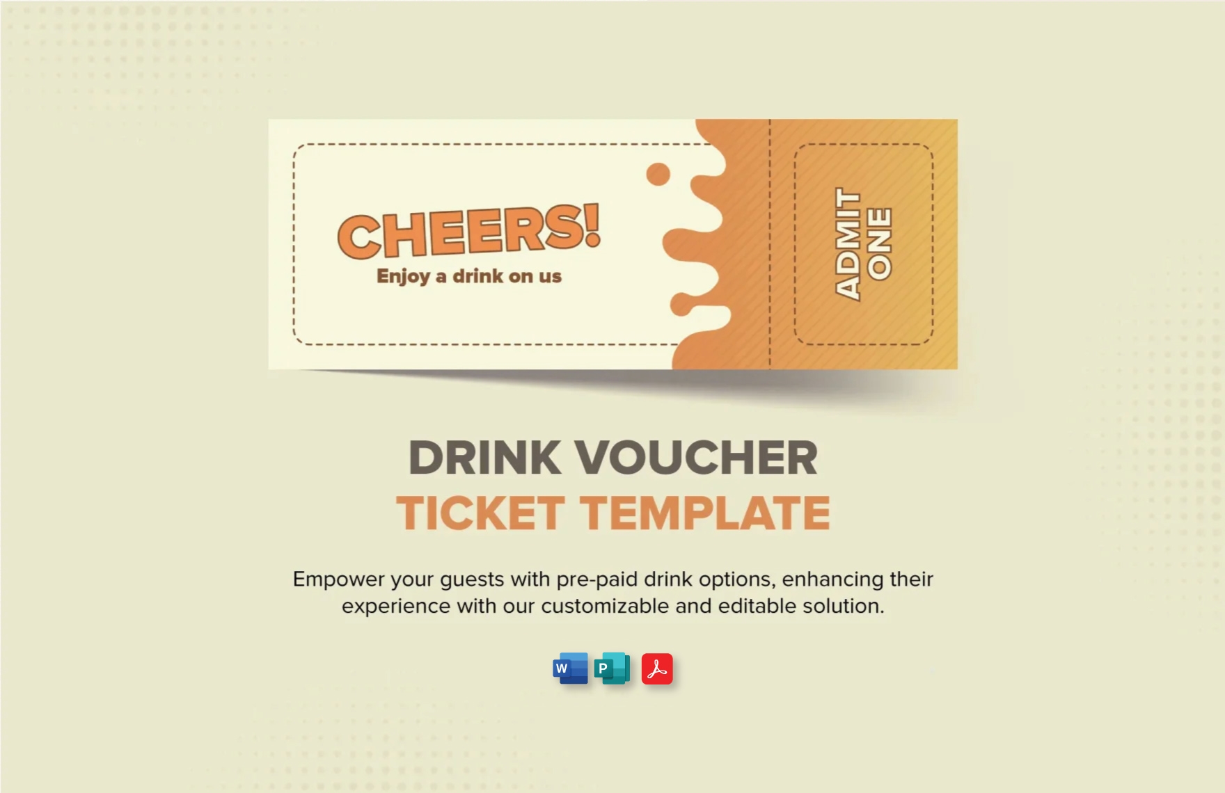 free printable drink voucher template
