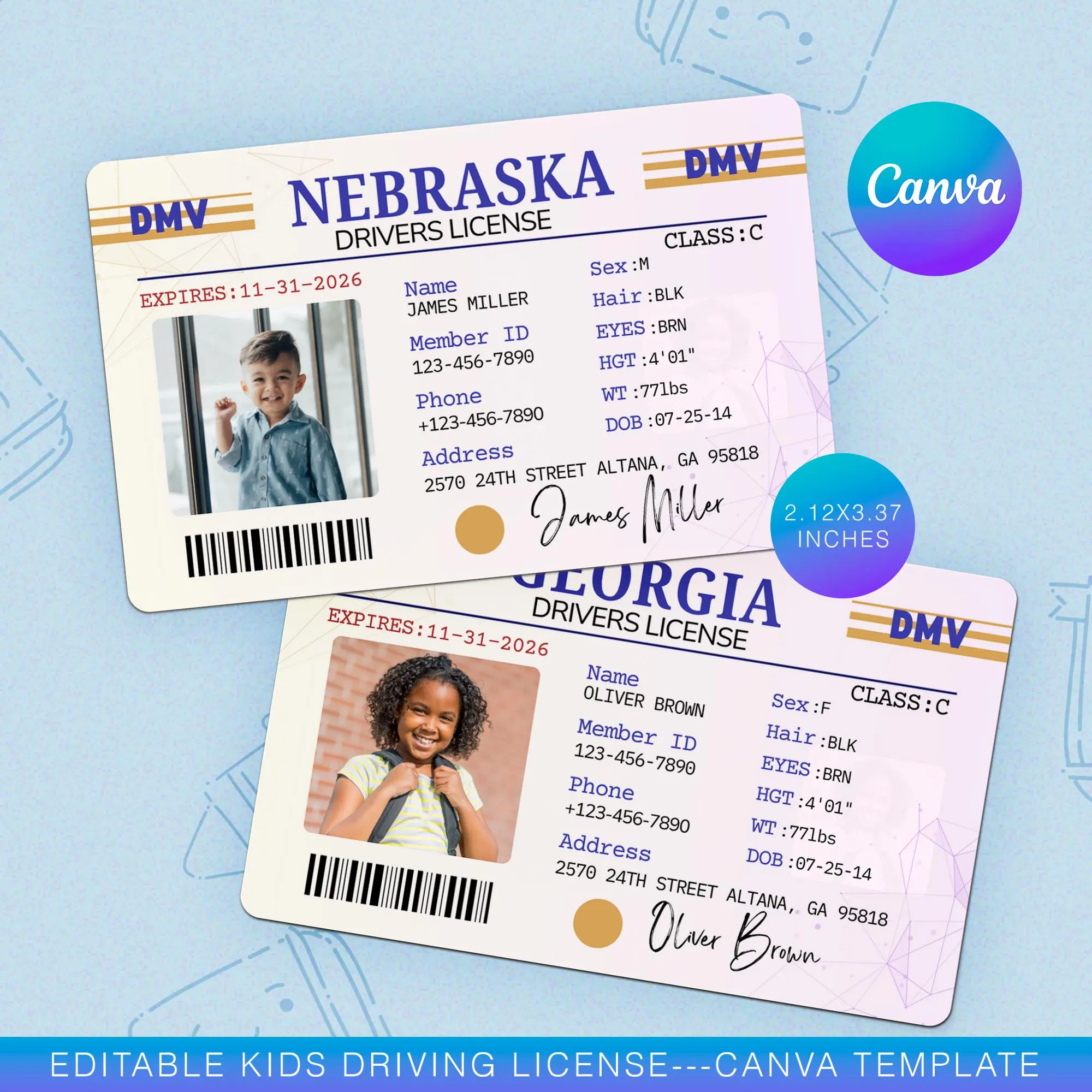 free printable drivers license template free printable drivers license template