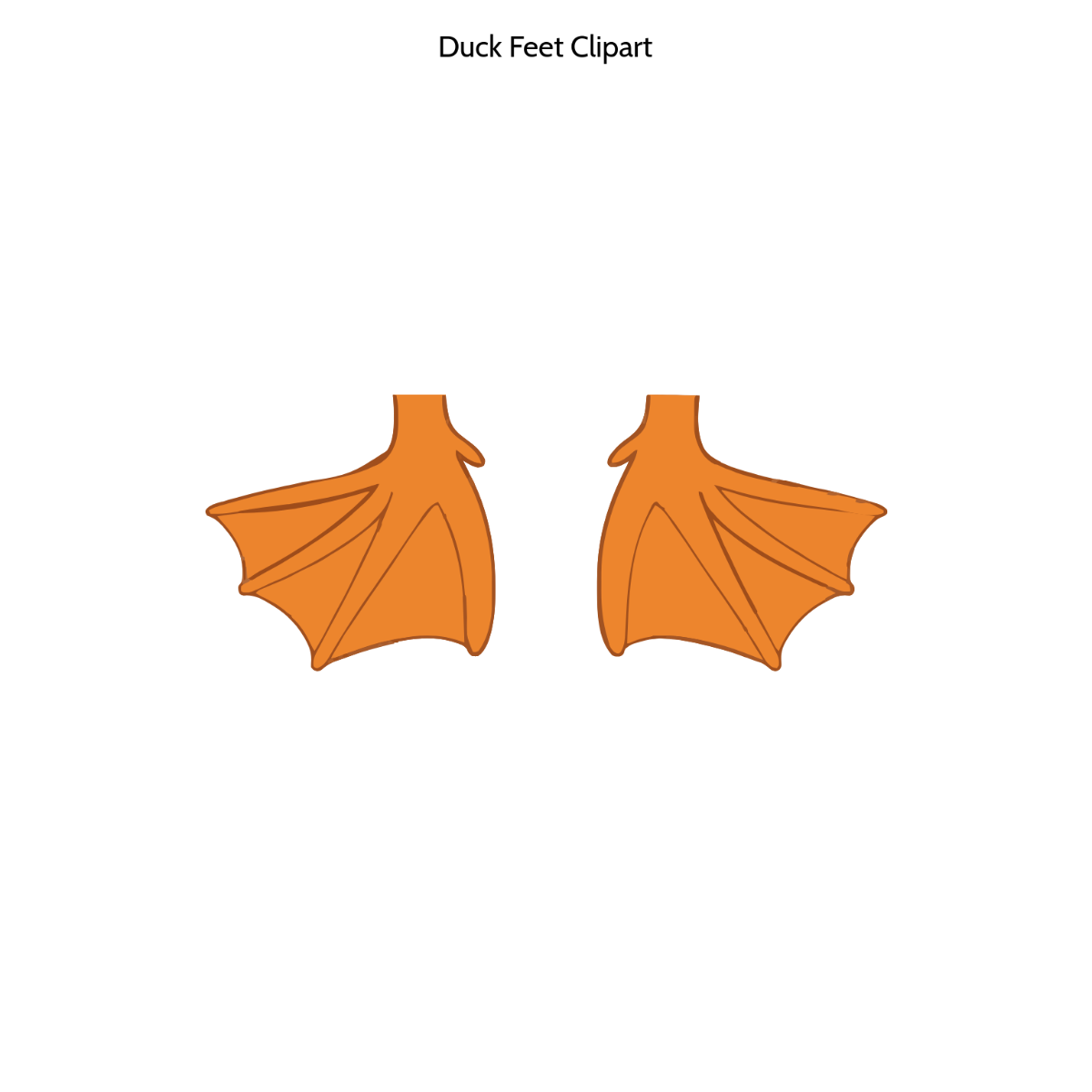 Duck Feet Clipart