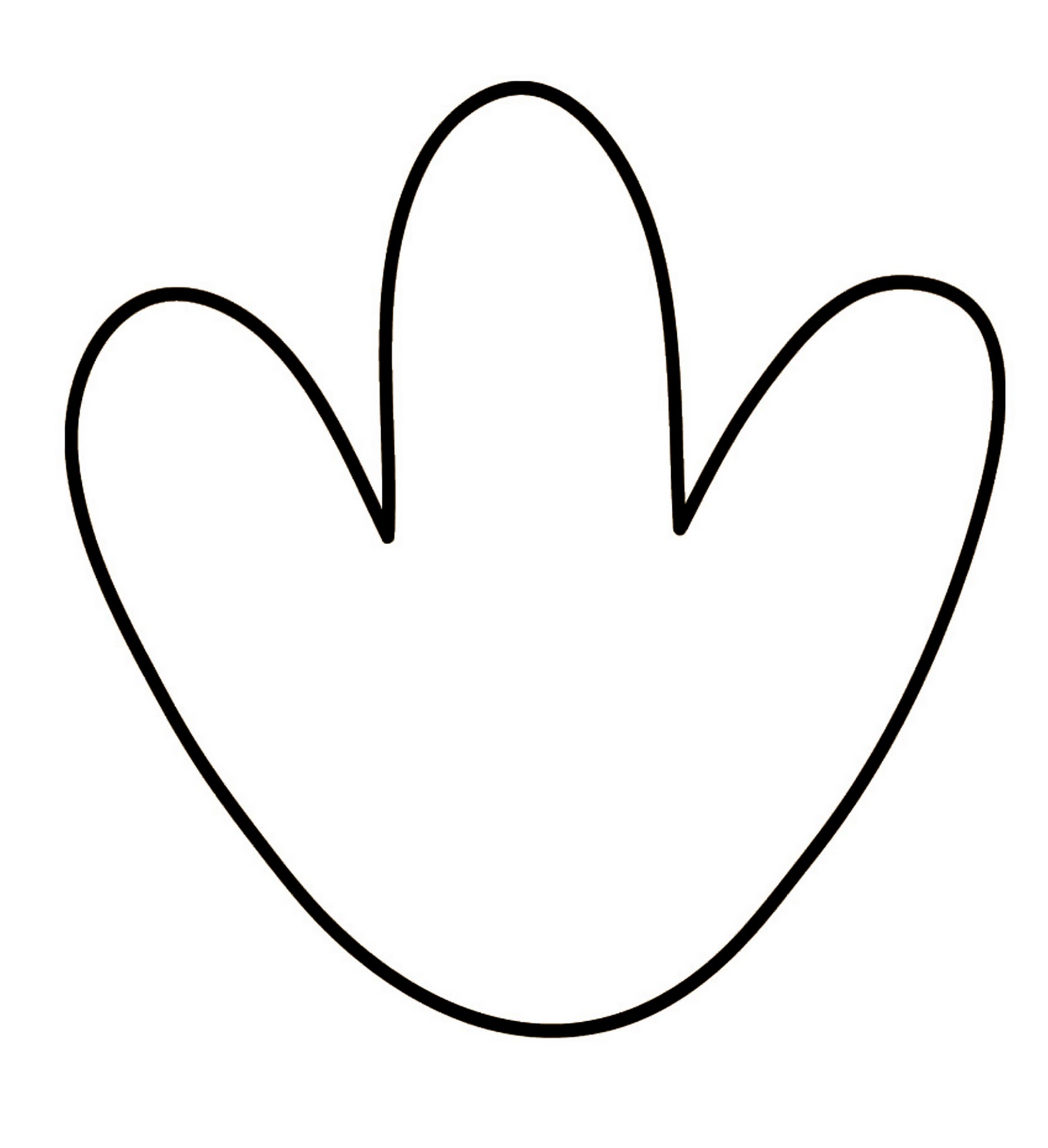 Duck Foot Outline