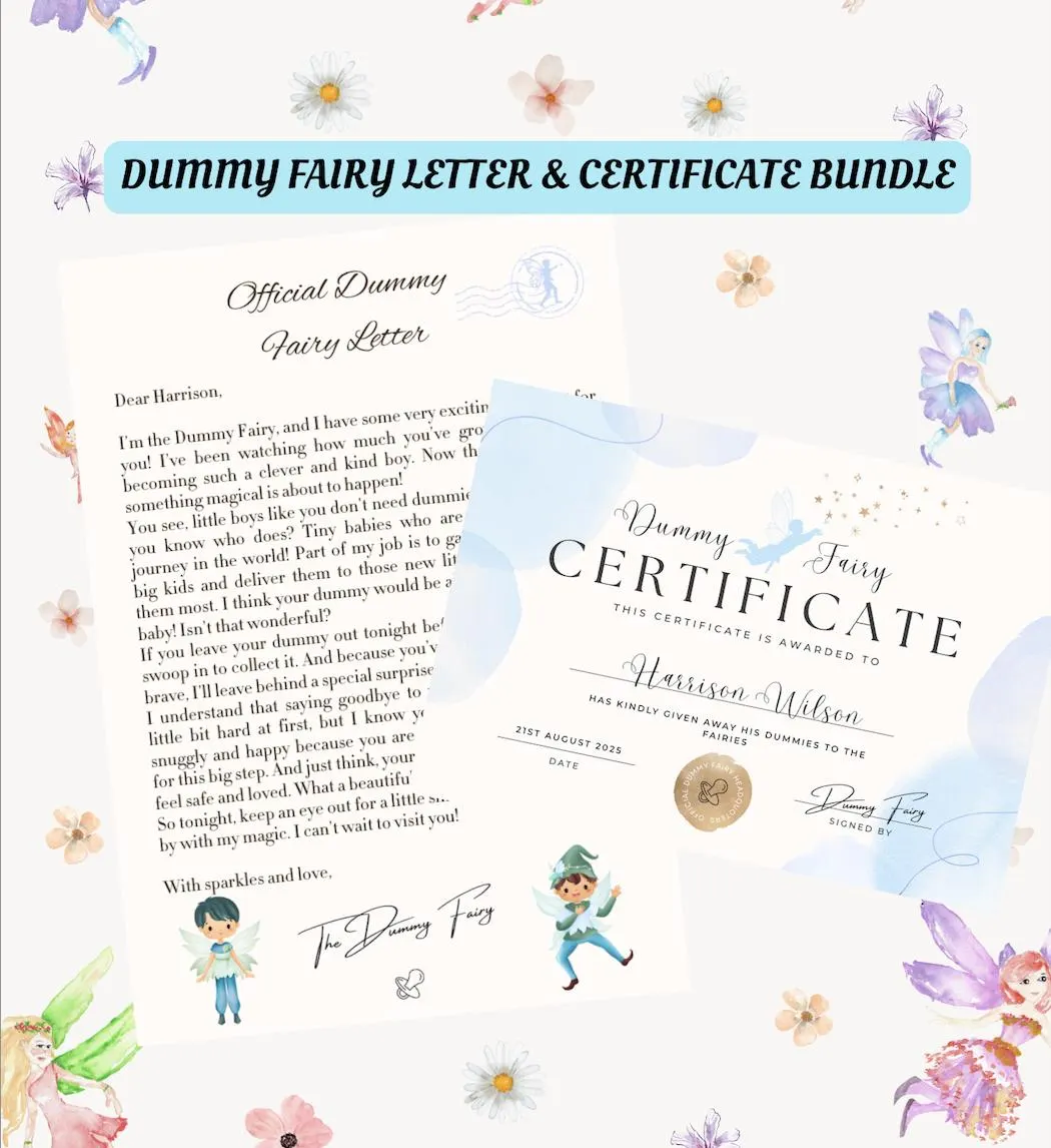 Dummy Fairy Letter Printable Dummy Fairy Letter Printable