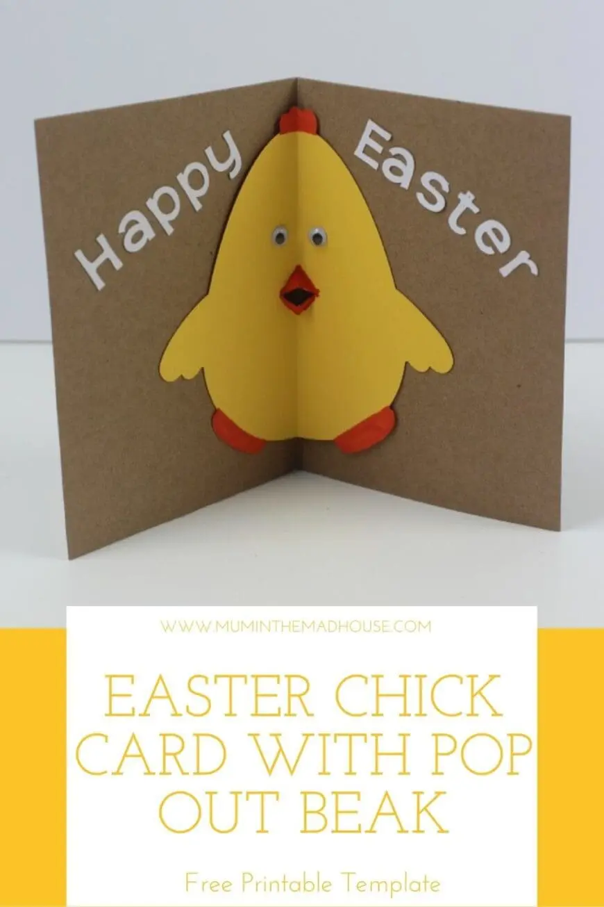 free printable easter pop up card template