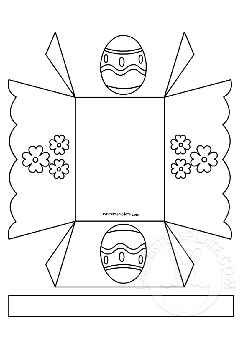 free printable easter basket template