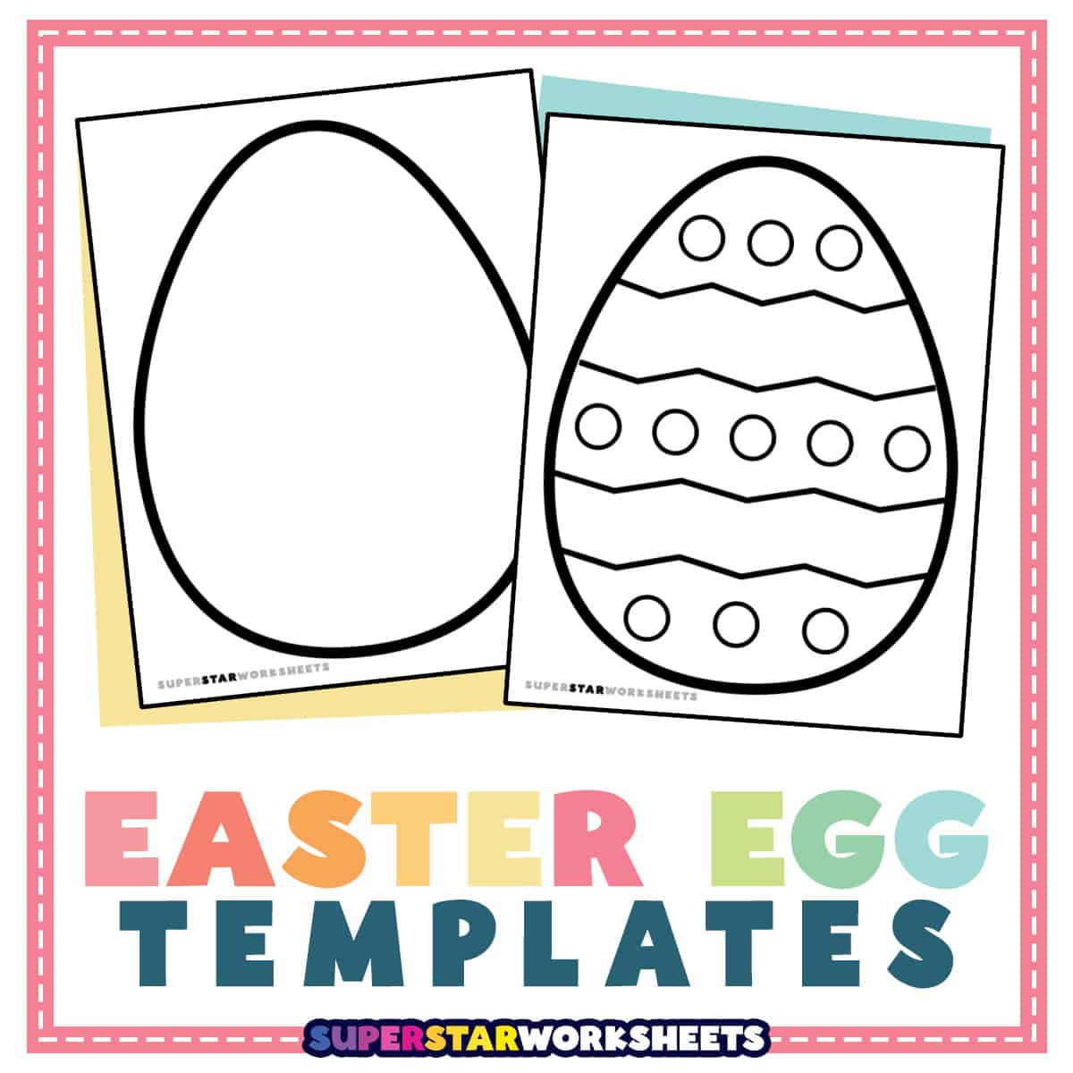 free printable easter eggs template