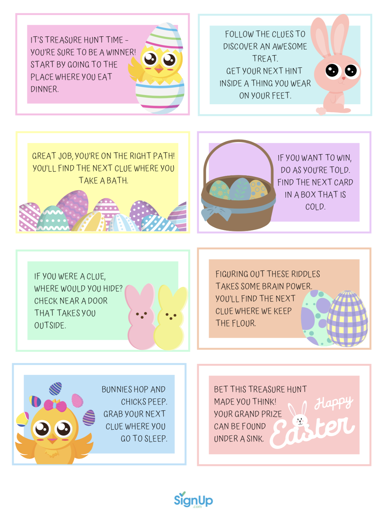 Easter Scavenger Hunt At Home