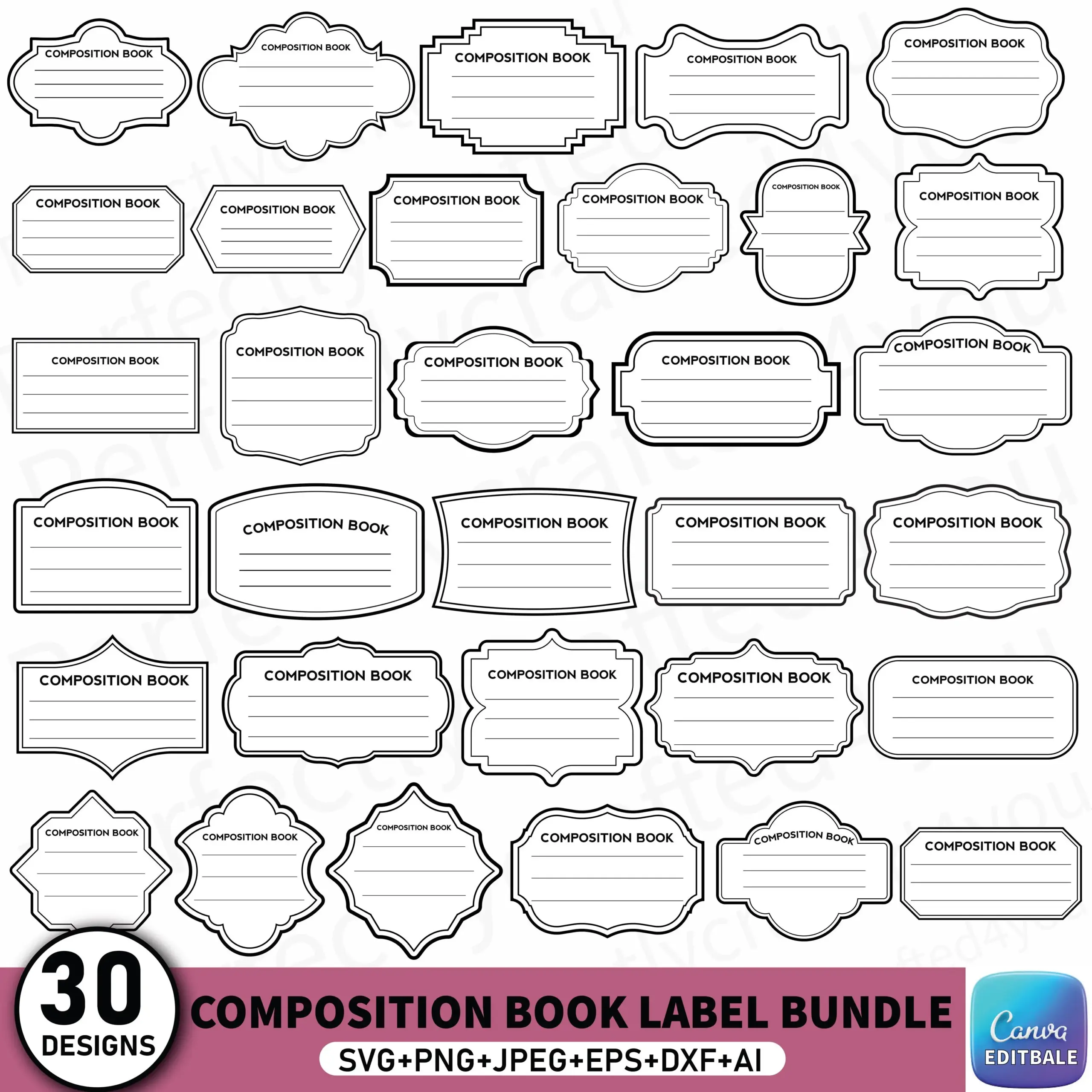 Editable Book Labels