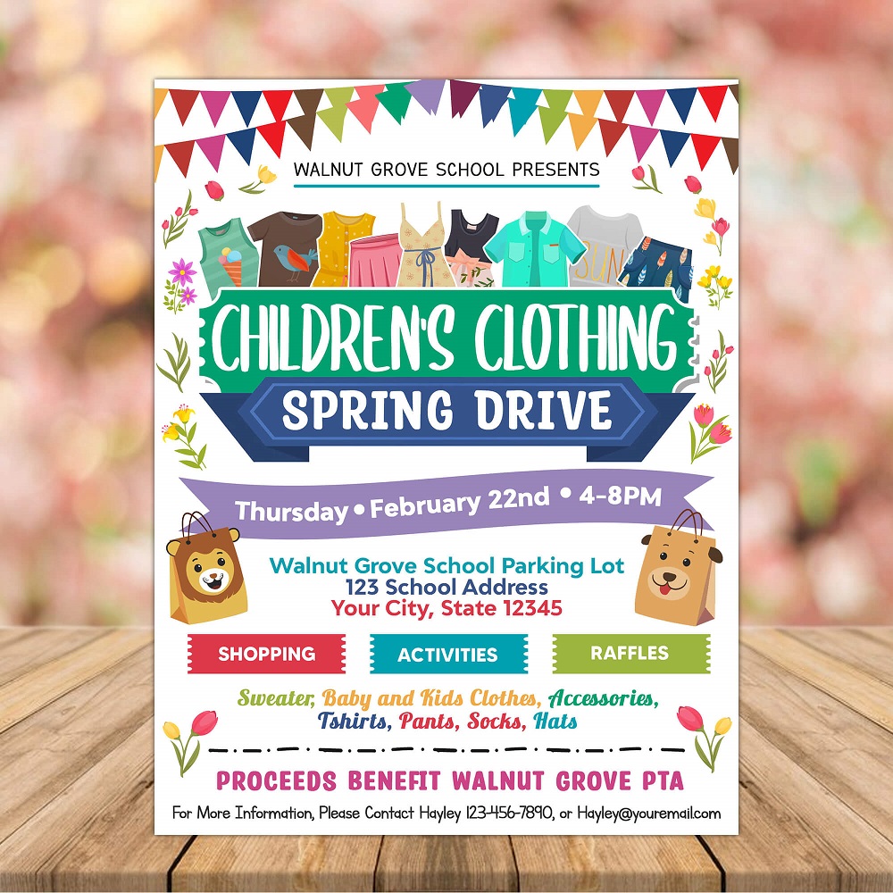 free printable clothing drive flyer template free printable clothing drive flyer template