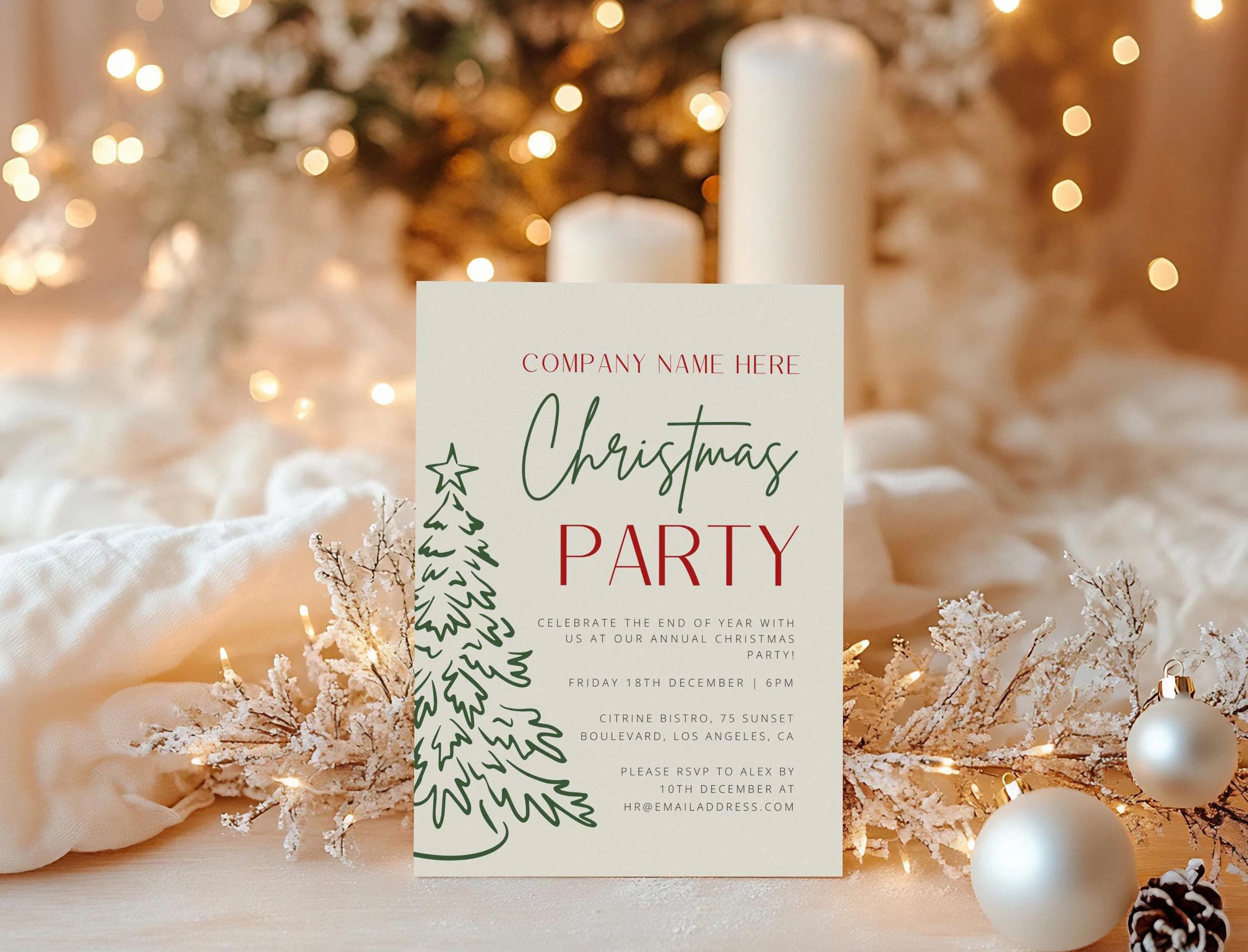 Editable Corporate Christmas Party Editable Corporate Christmas Party
