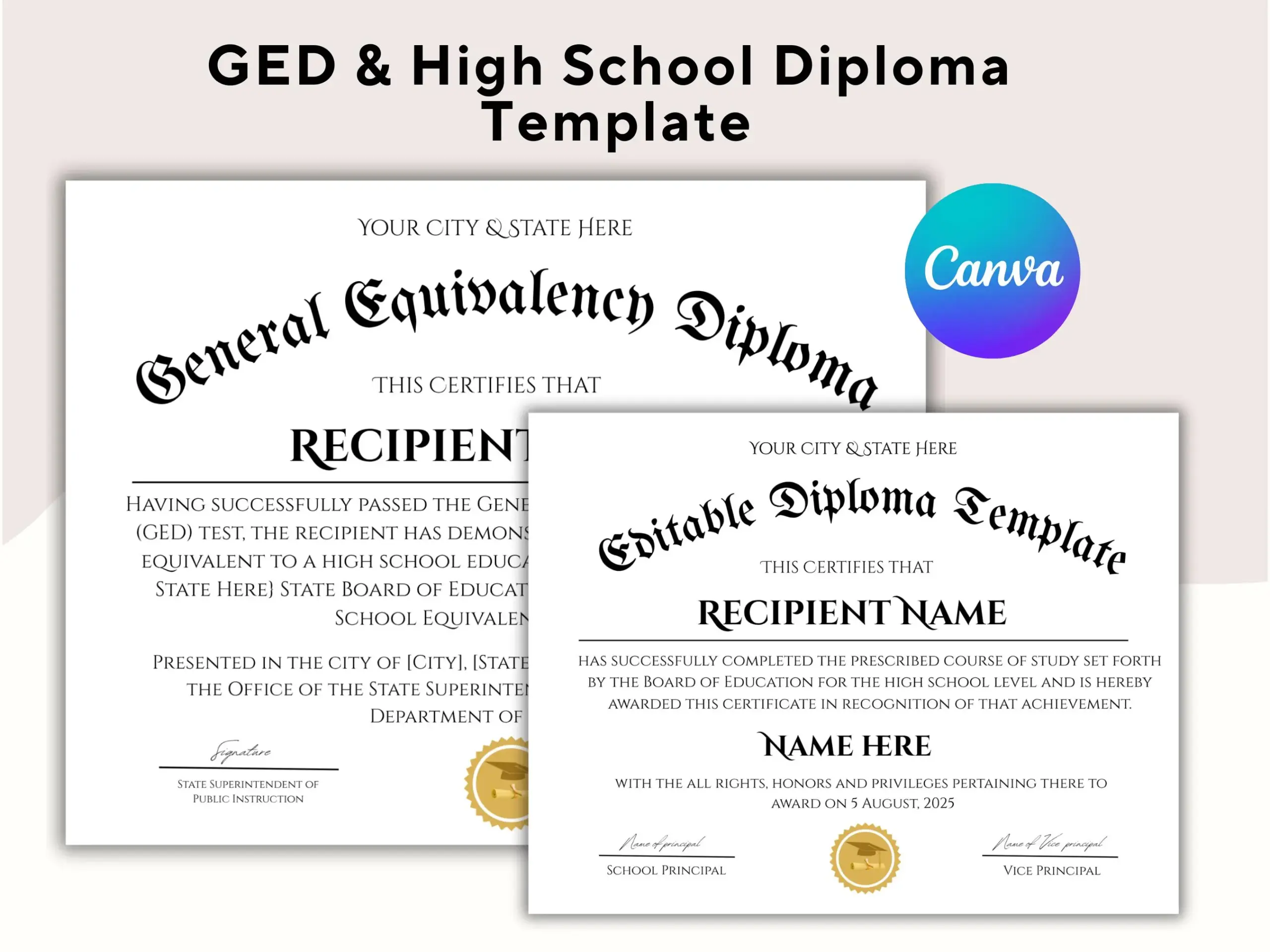 free printable ged diploma template free printable ged diploma template
