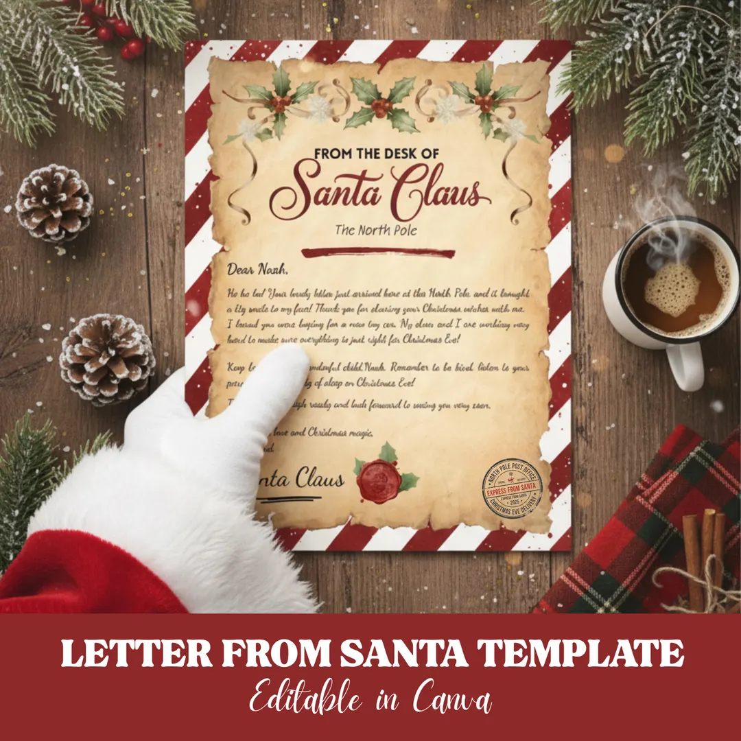 Editable Letter From Santa Claus