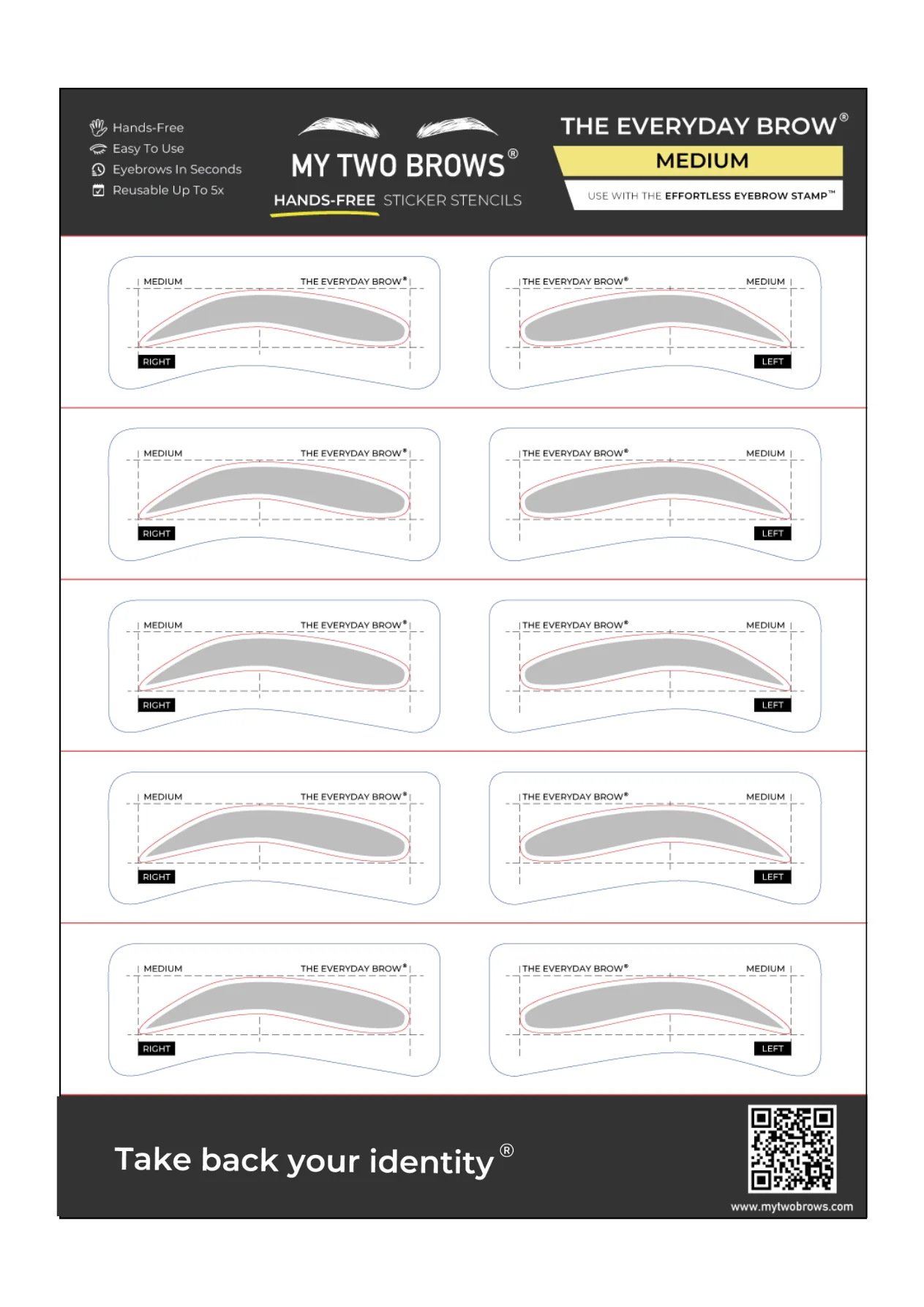Effortless Eyebrow Stencils