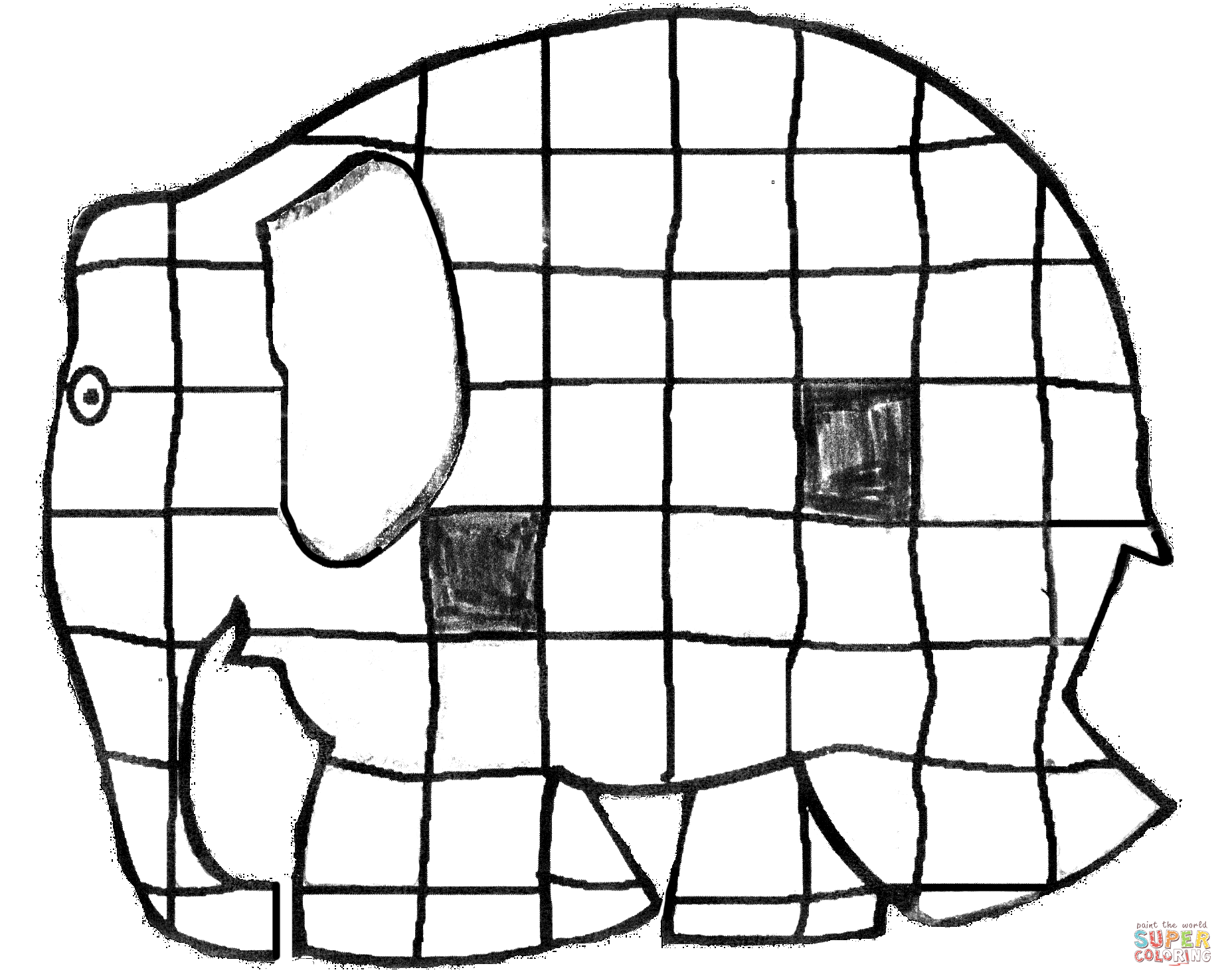 Elephant Patchwork Elephant Patchwork