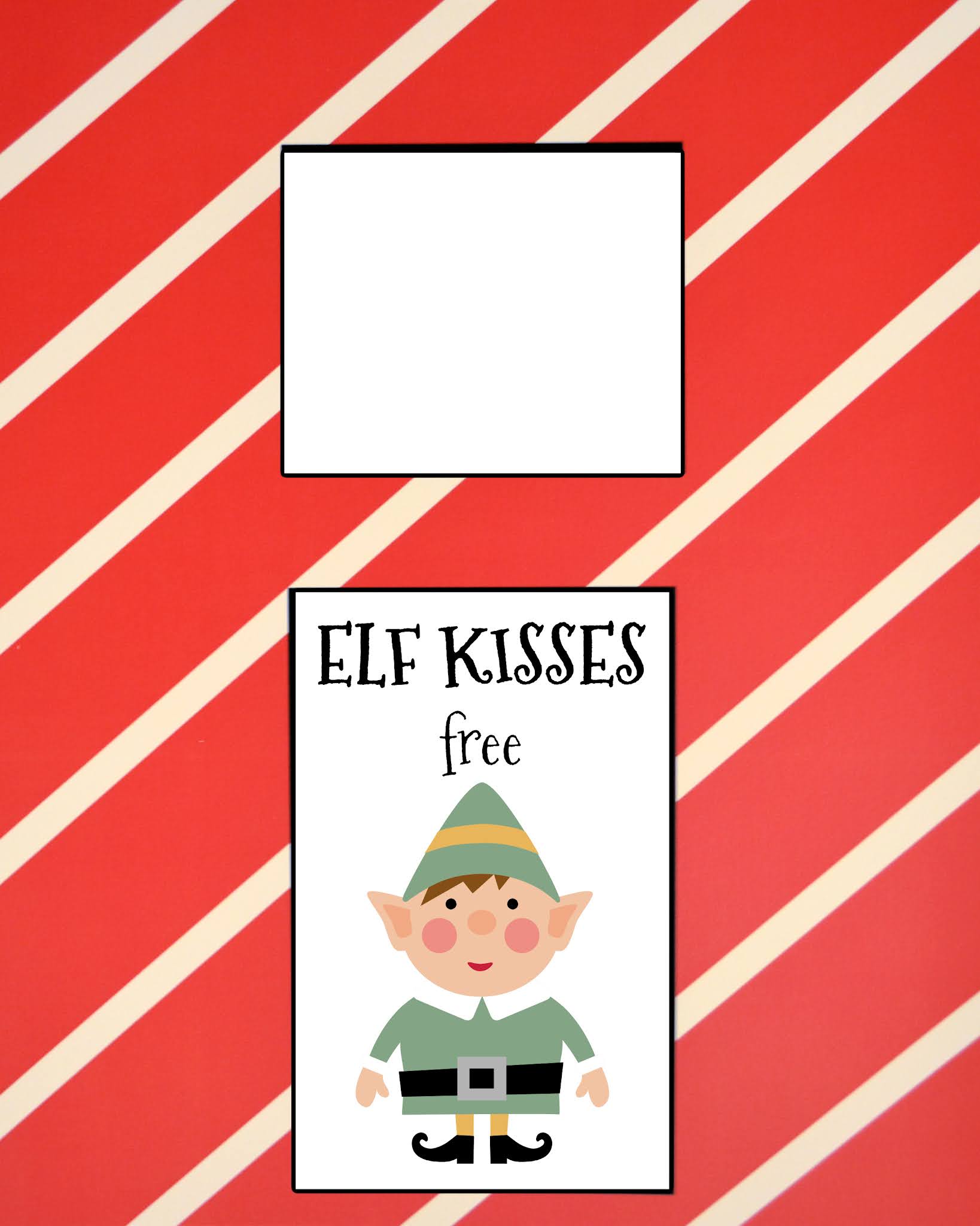 Elf Kissing Booth Free Printable Elf Kissing Booth Free Printable