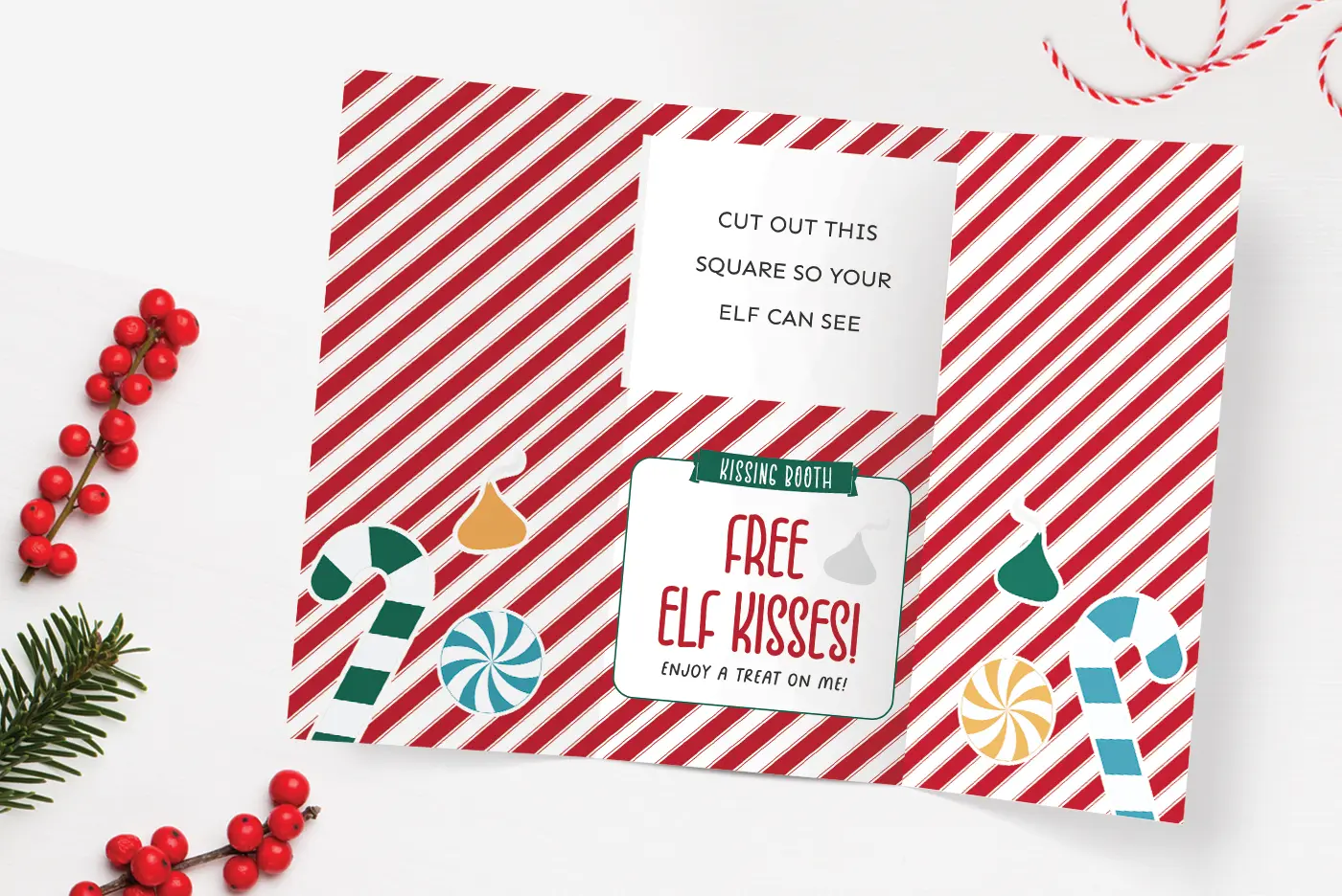 Elf On The Shelf Kissing Booth