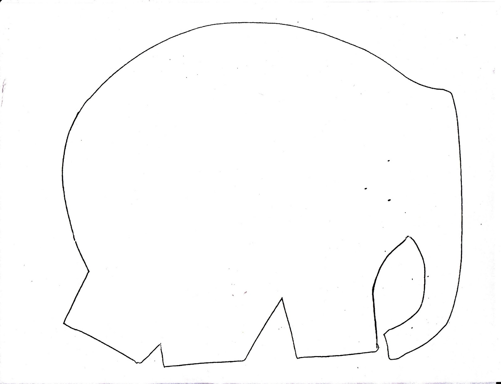 Elmer The Elephant Template Free Printable