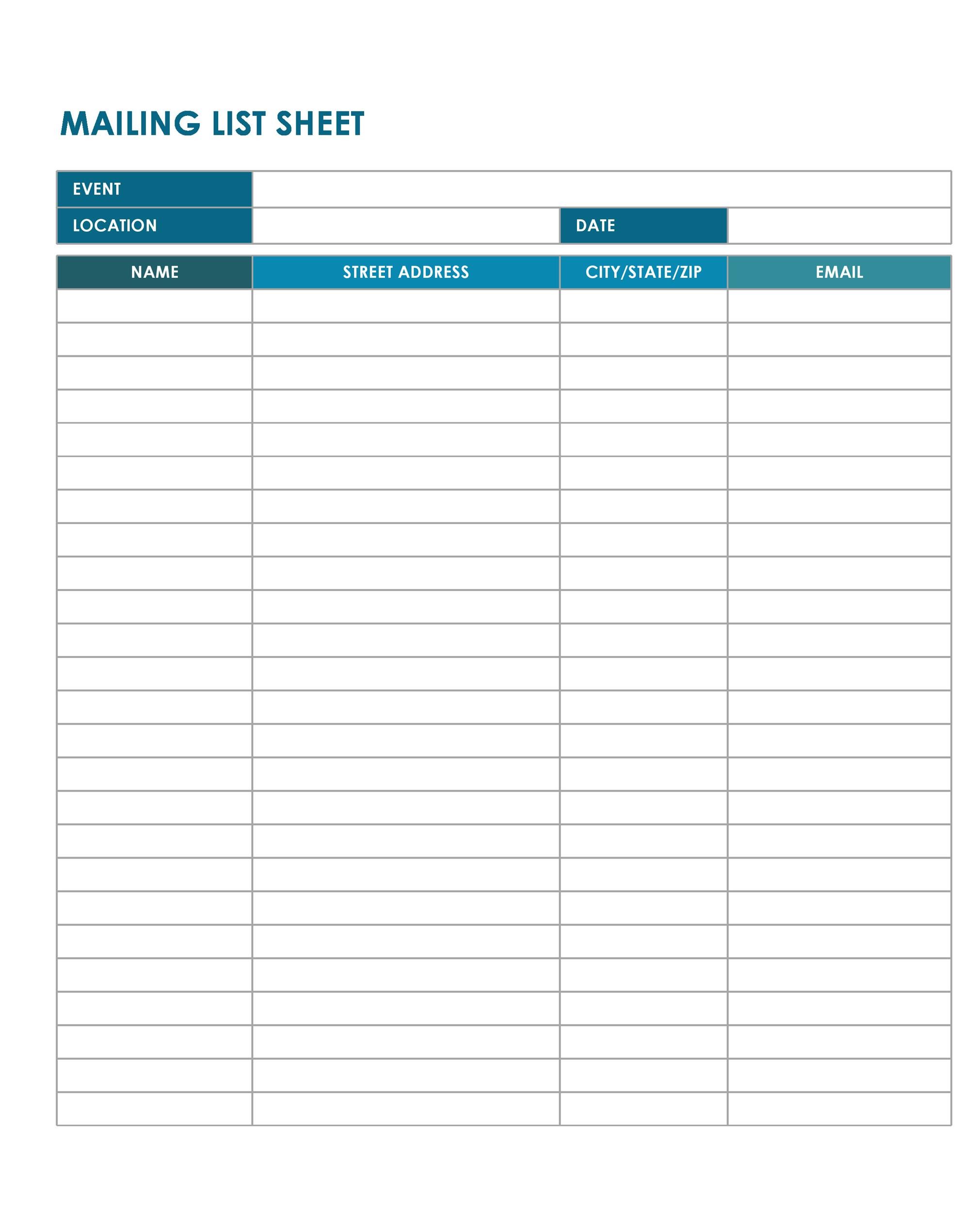 Email List