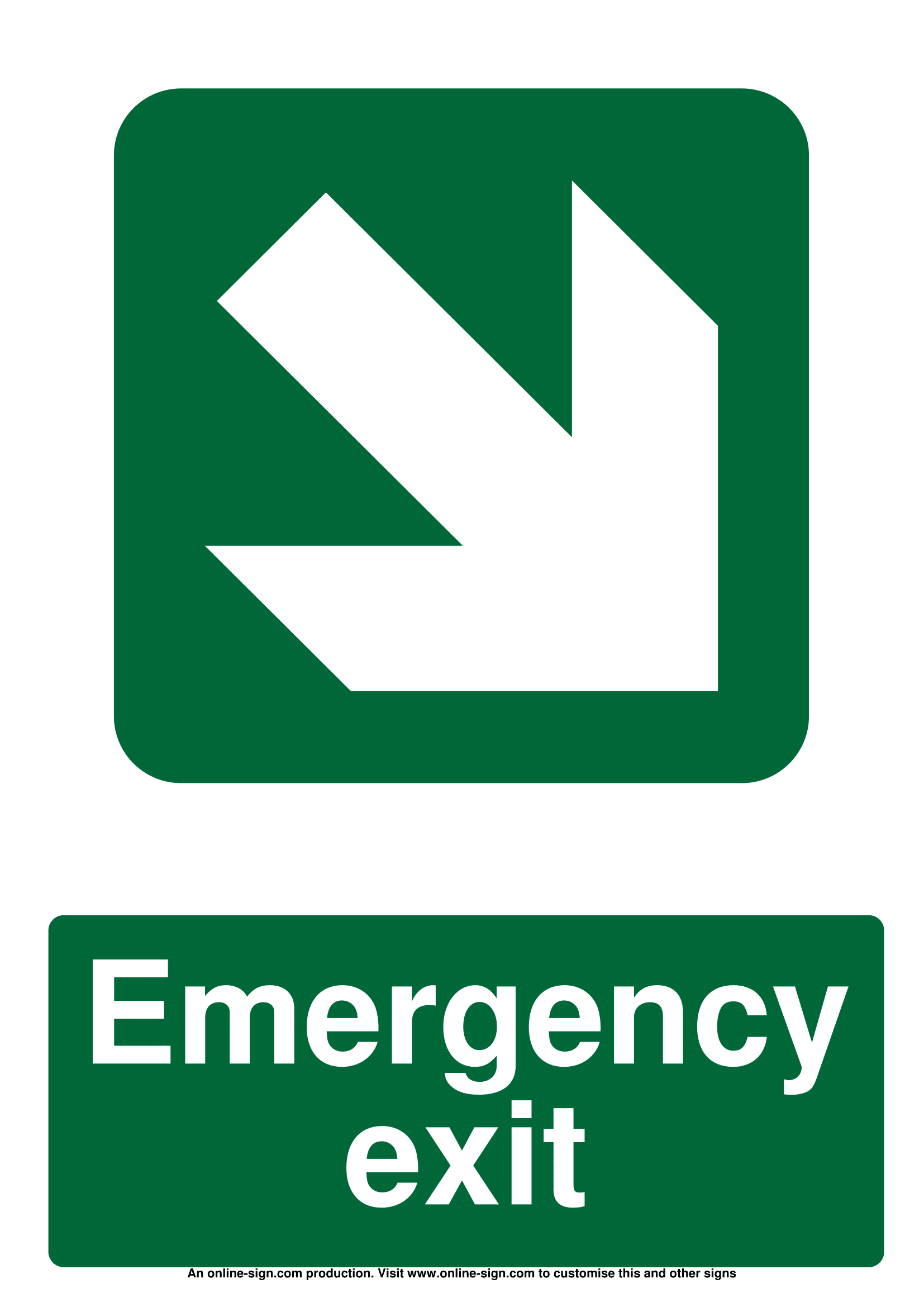 Emergency Exit Signs