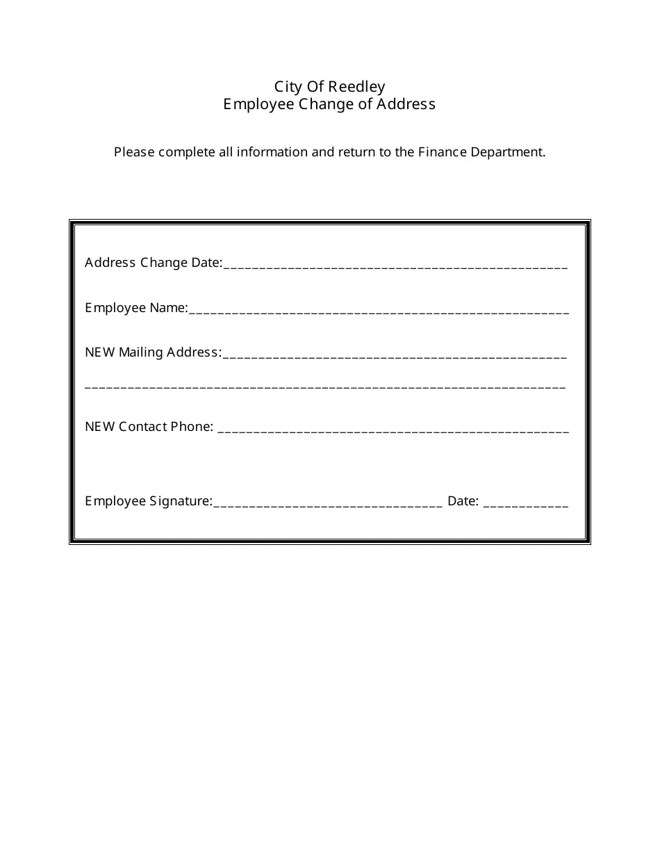 free printable change of address template free printable change of address template