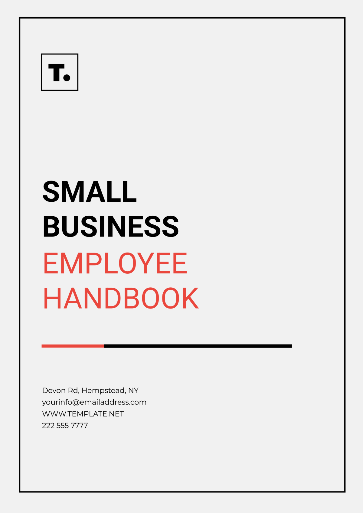 Employee Handbook For Small Business