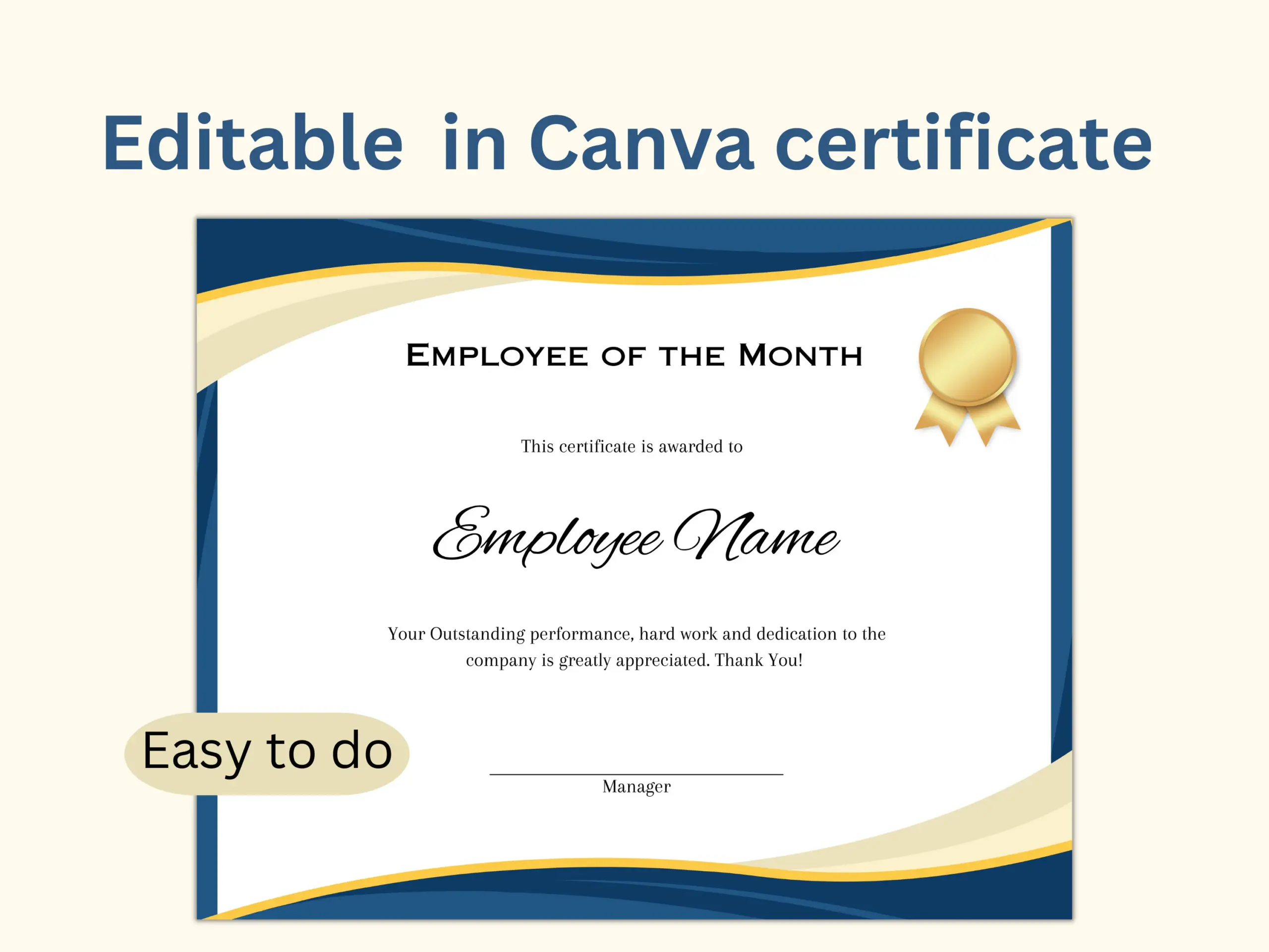 free printable employee of the month certificate template