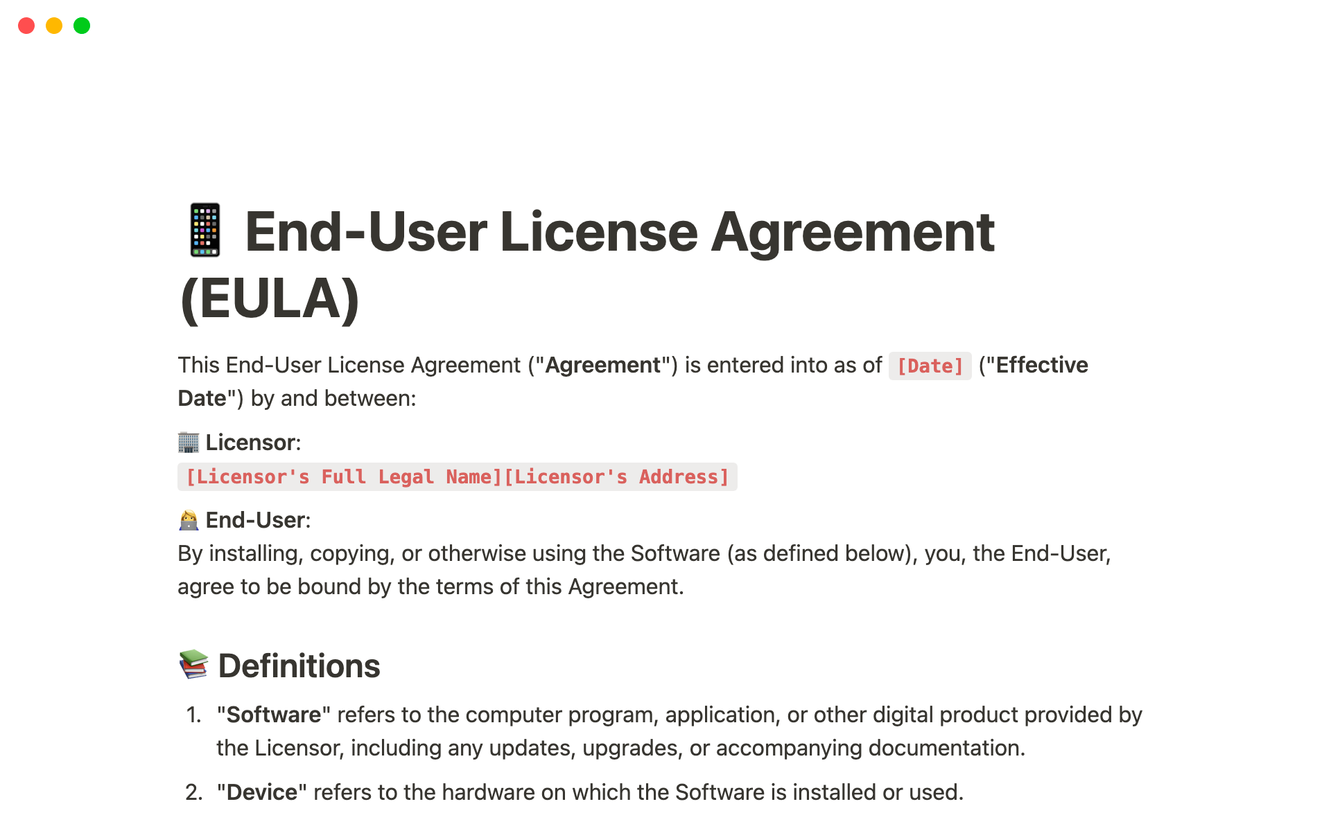 eula sample template