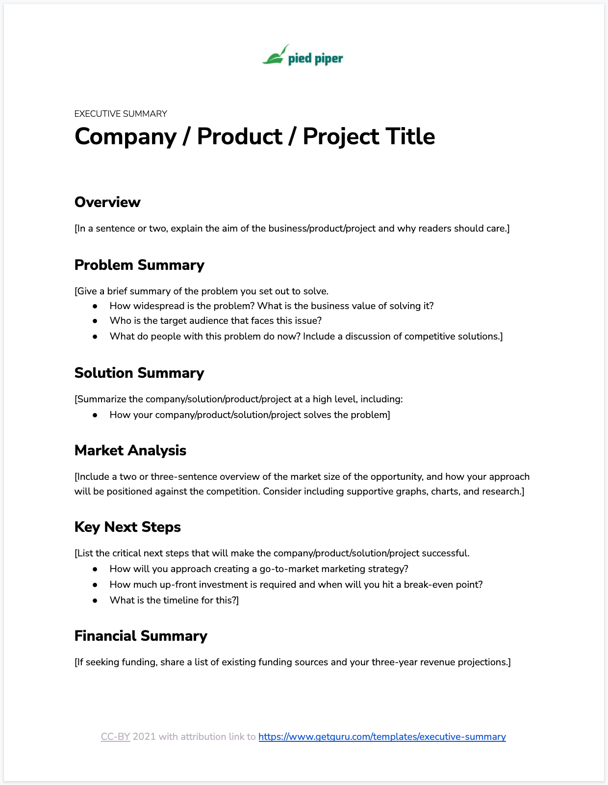 Executive Summary Executive Summary