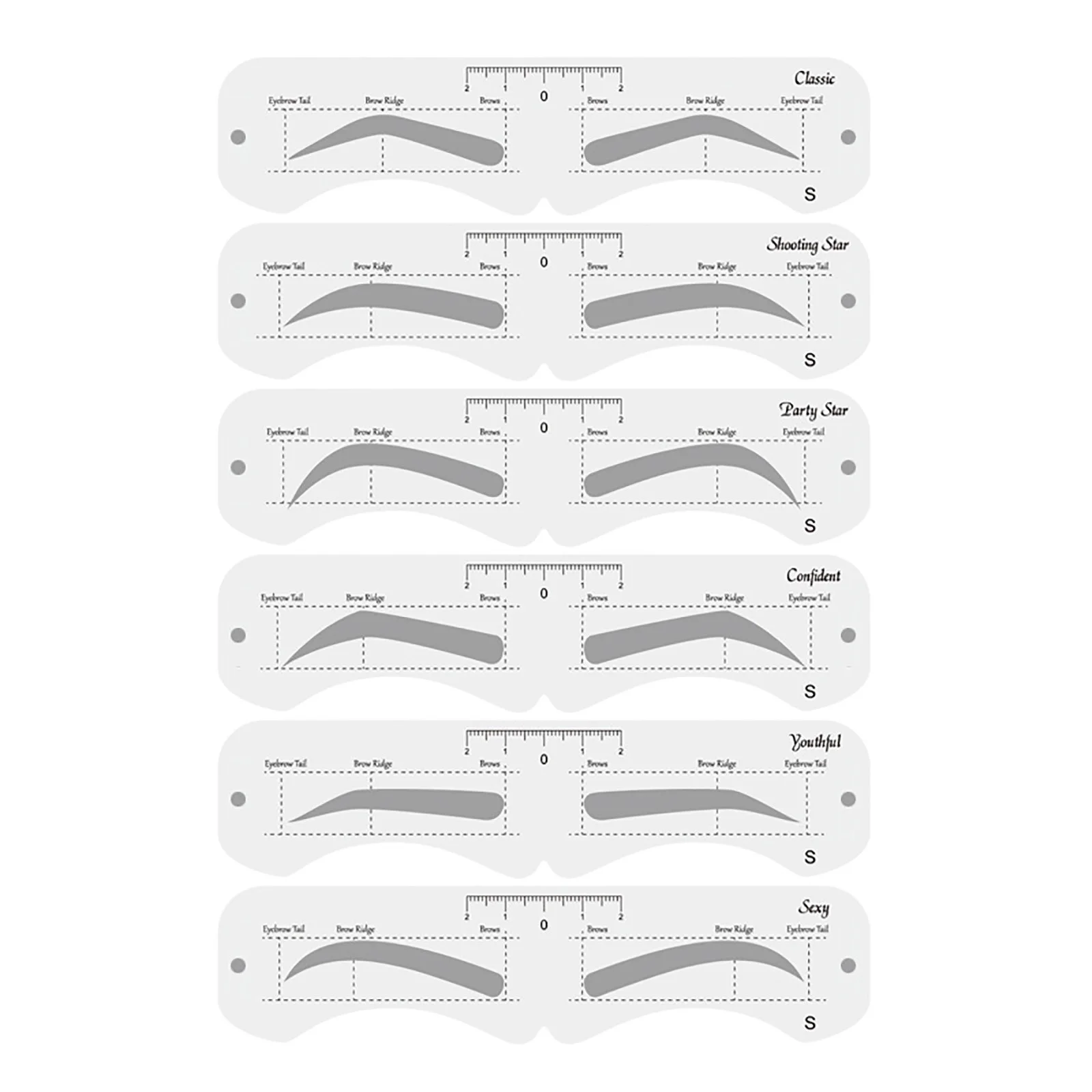 free printable eyebrow shaping template