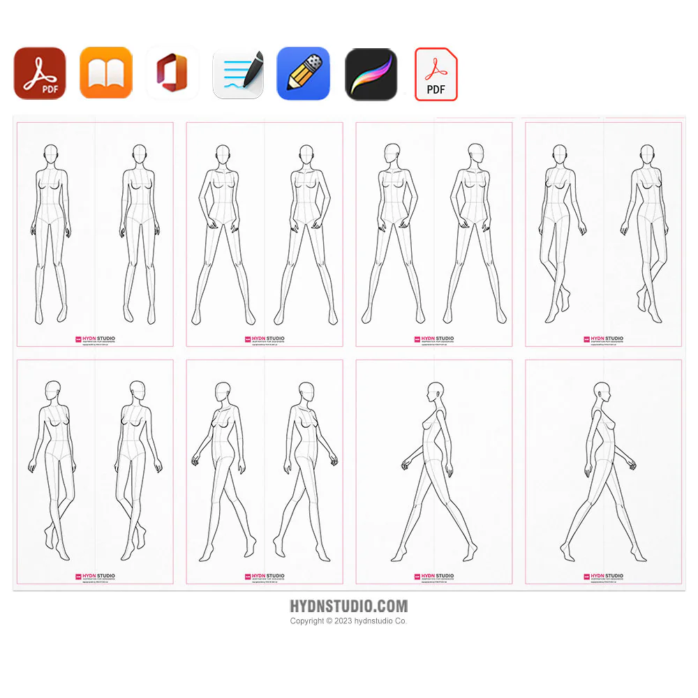 free printable fashion croquis template free printable fashion croquis template