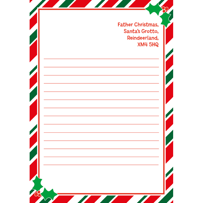 Father Christmas Letter Template