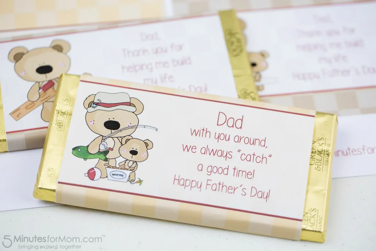 Fathers Day Candy Bar Wrapper Free Printable