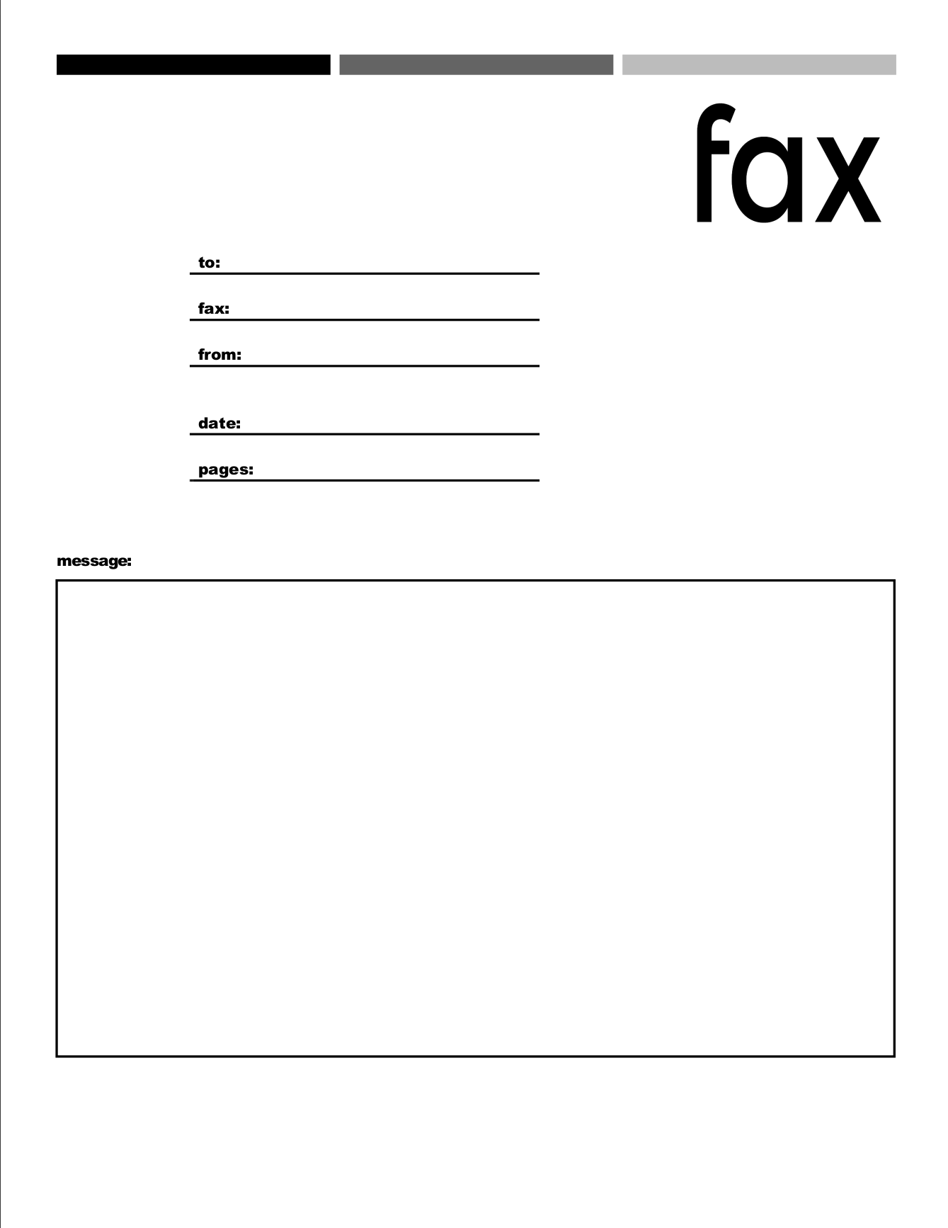 Fax Cover Sheets Fax Cover Sheets
