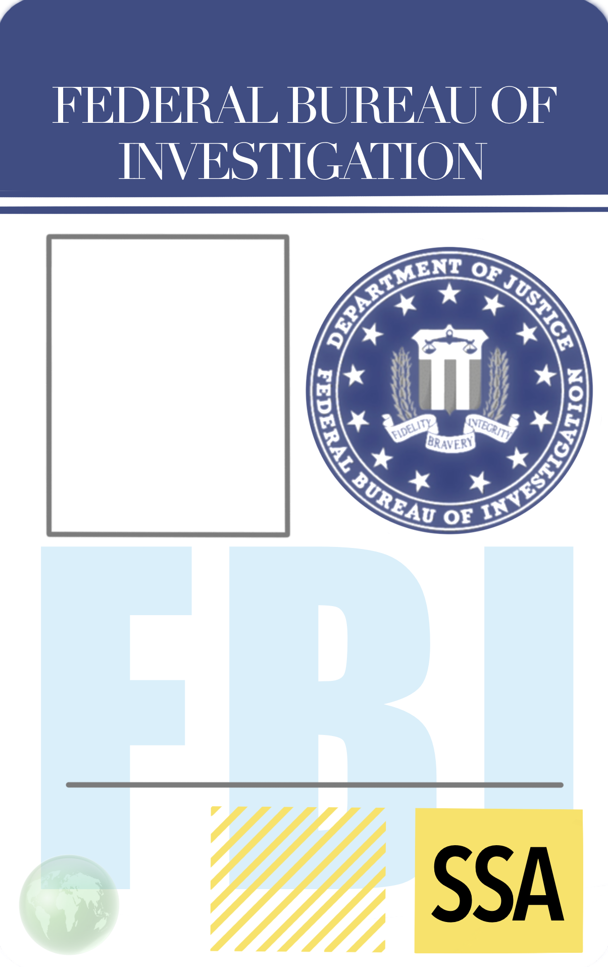 FBI Badge Template 891838205