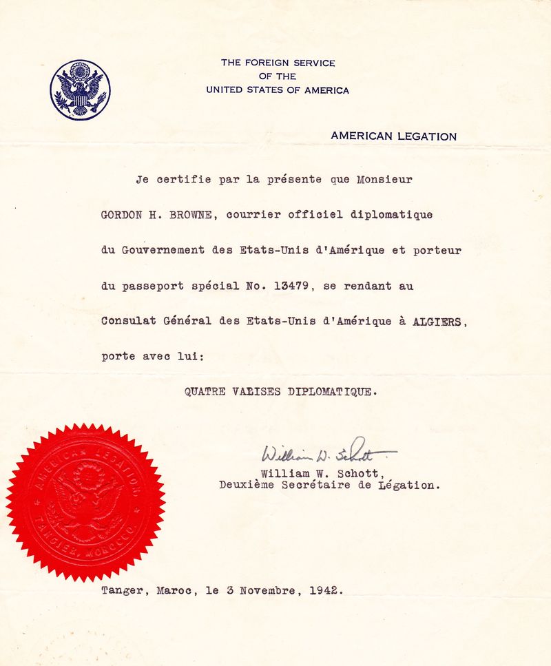 File Letter For Diplomatic Courier