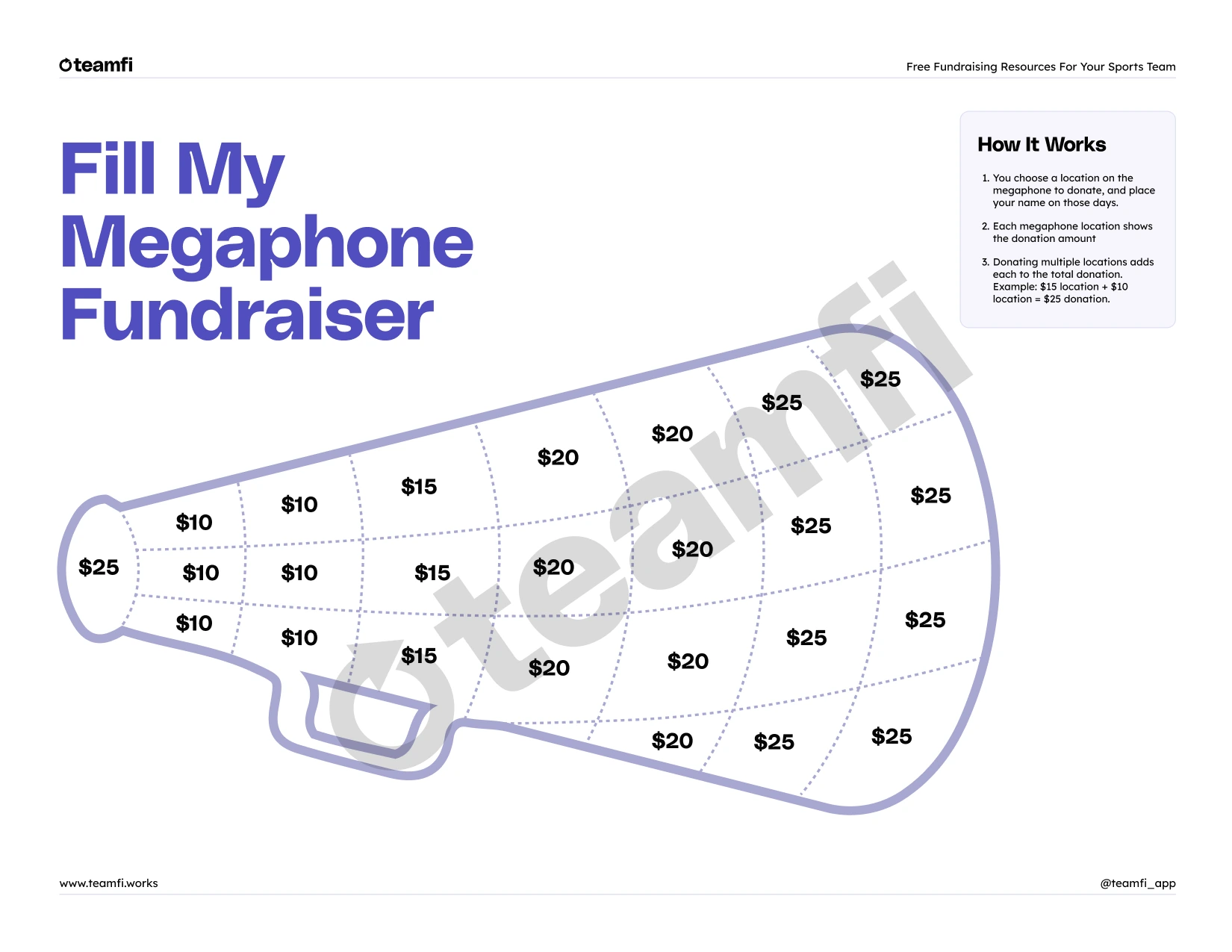 Fill My Megaphone Fundraiser Template Get Started Today