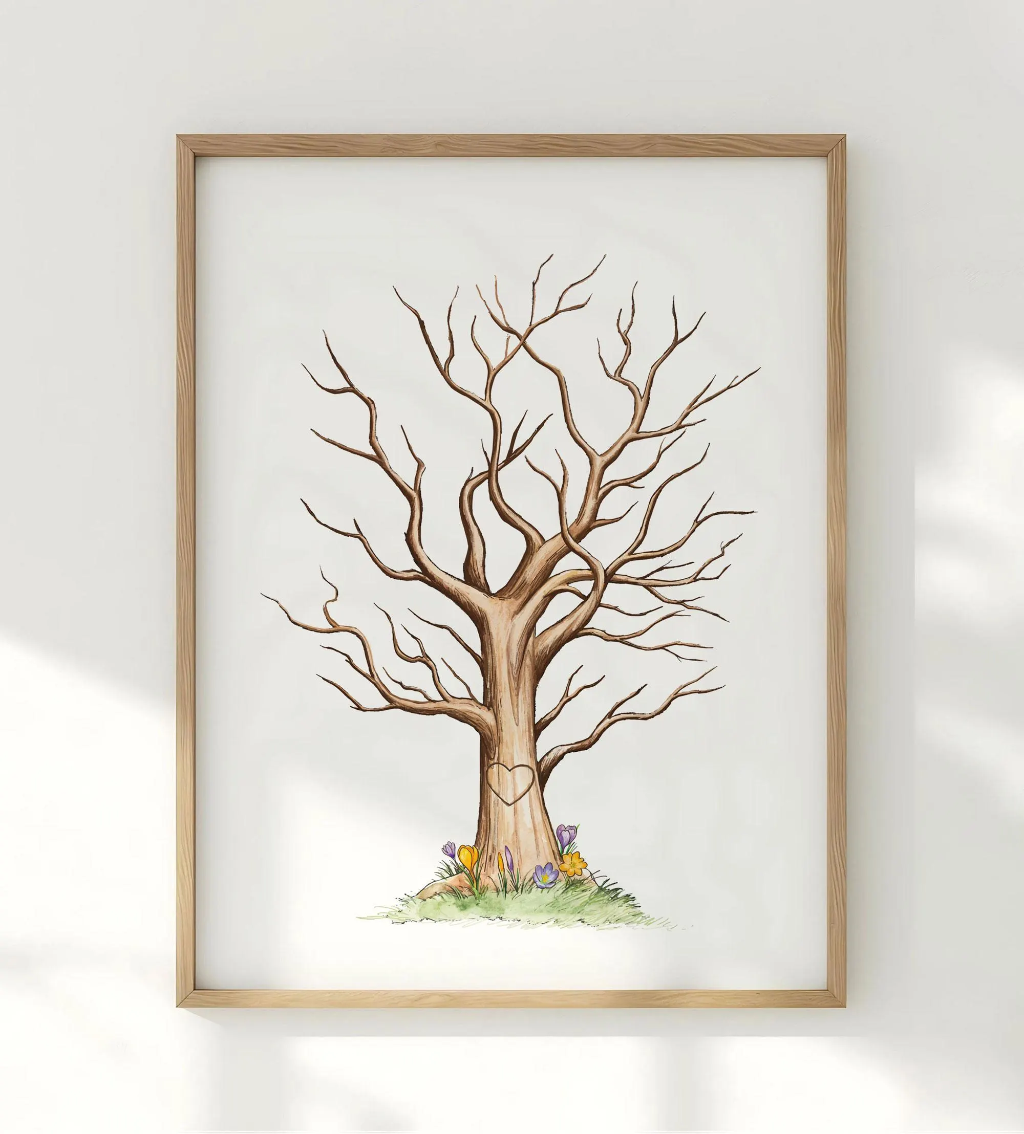 Fingerprint Tree Printable Guestbook