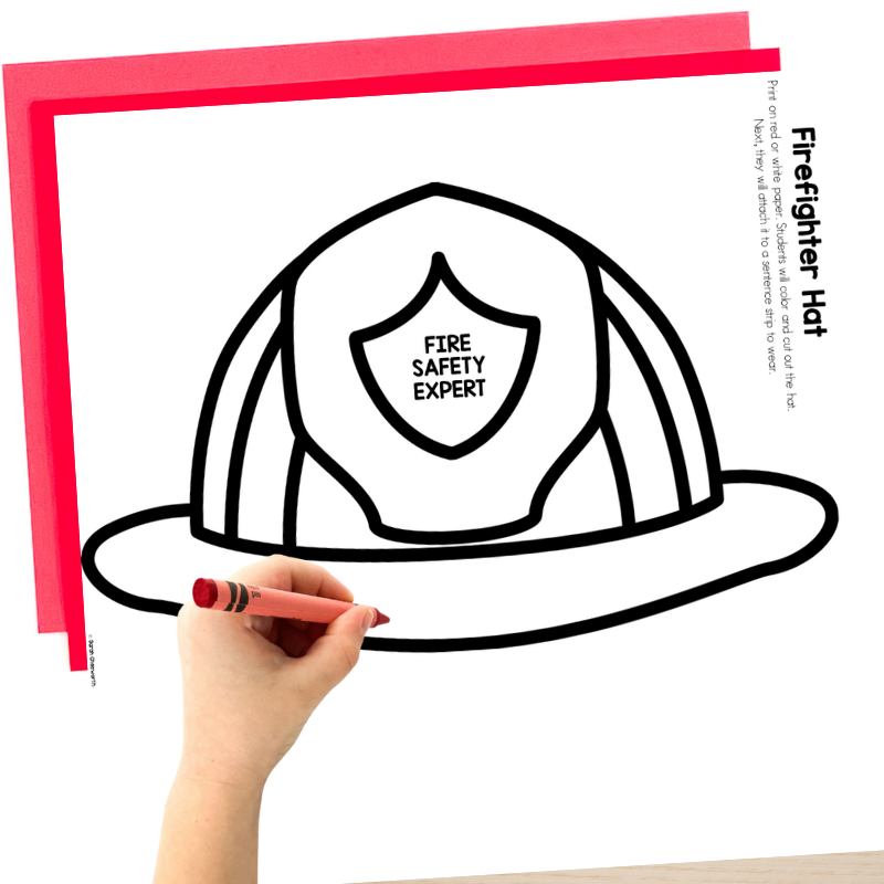 free printable firefighter hat template free printable firefighter hat template