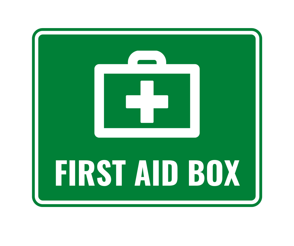 First Aid Box Sign First Aid Box Sign