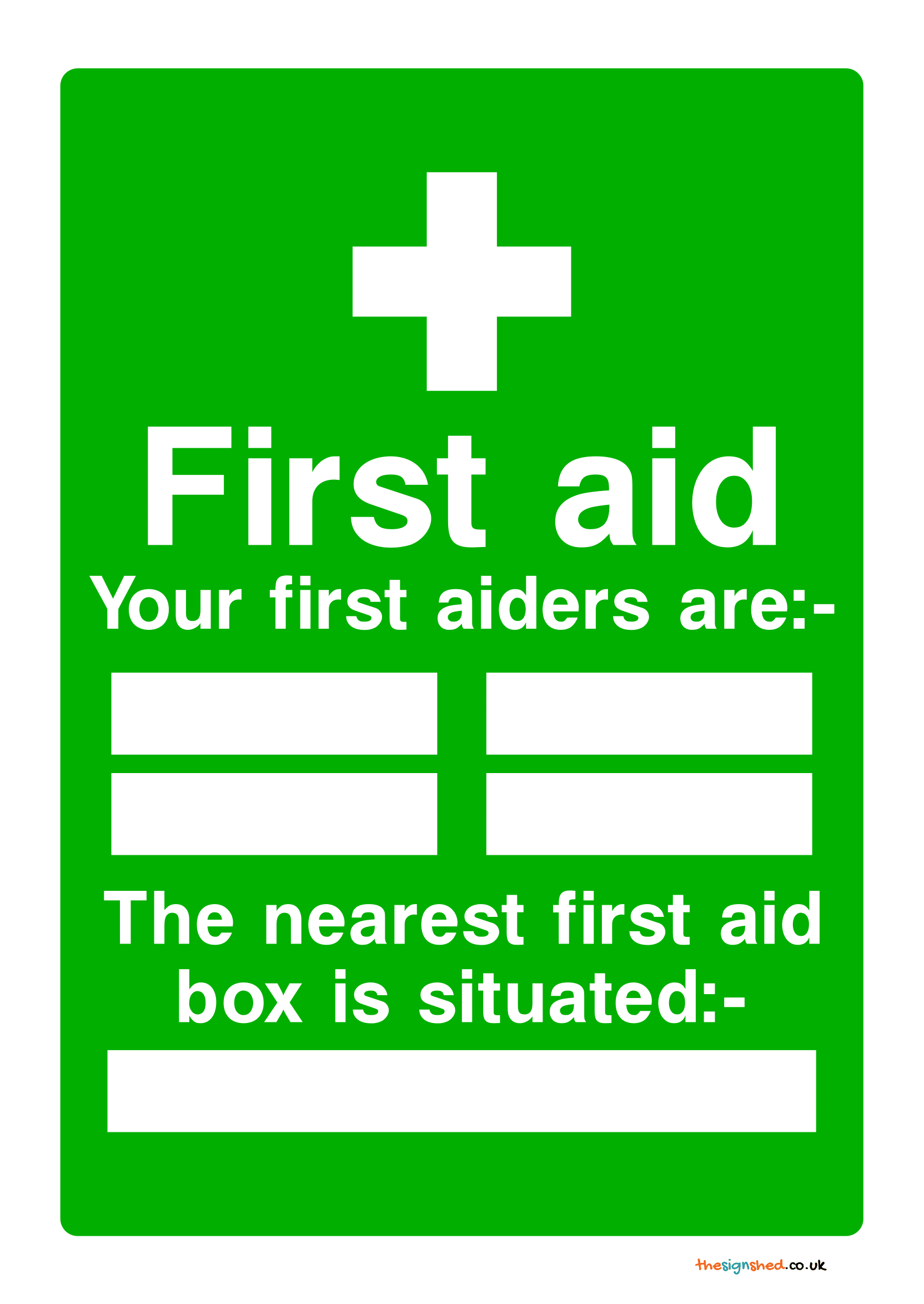 First Aid Box Signs First Aid Box Signs