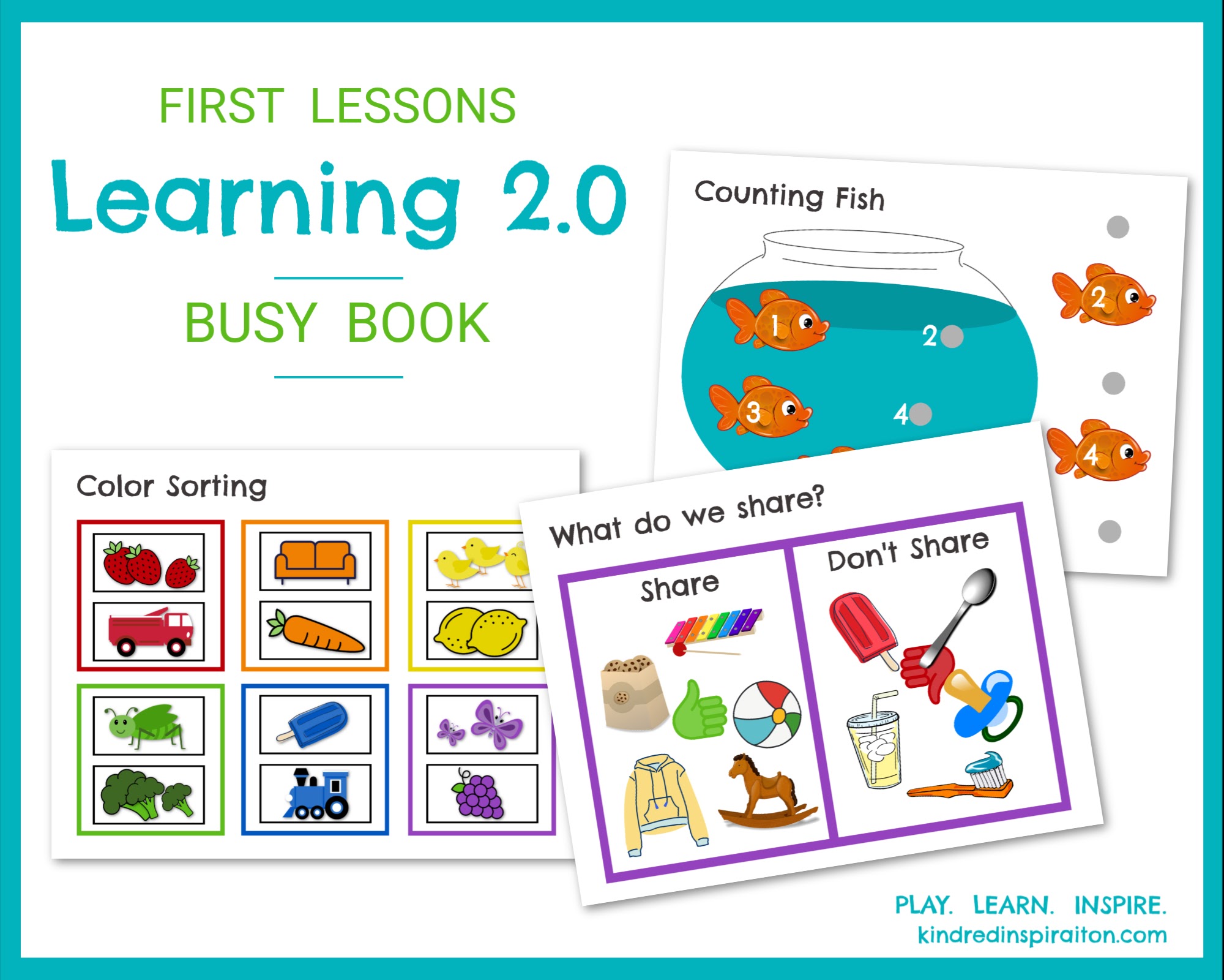 First Lessons Learning 2 0 Printable Busy Book First Lessons Learning 2 0 Printable Busy Book